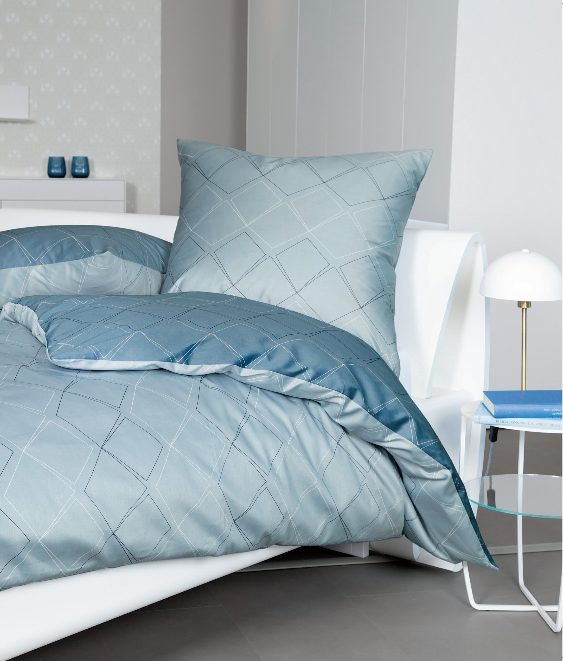 Wendebettwäsche »Mako-Satin Bettwäsche 87053«, (2 tlg.)
