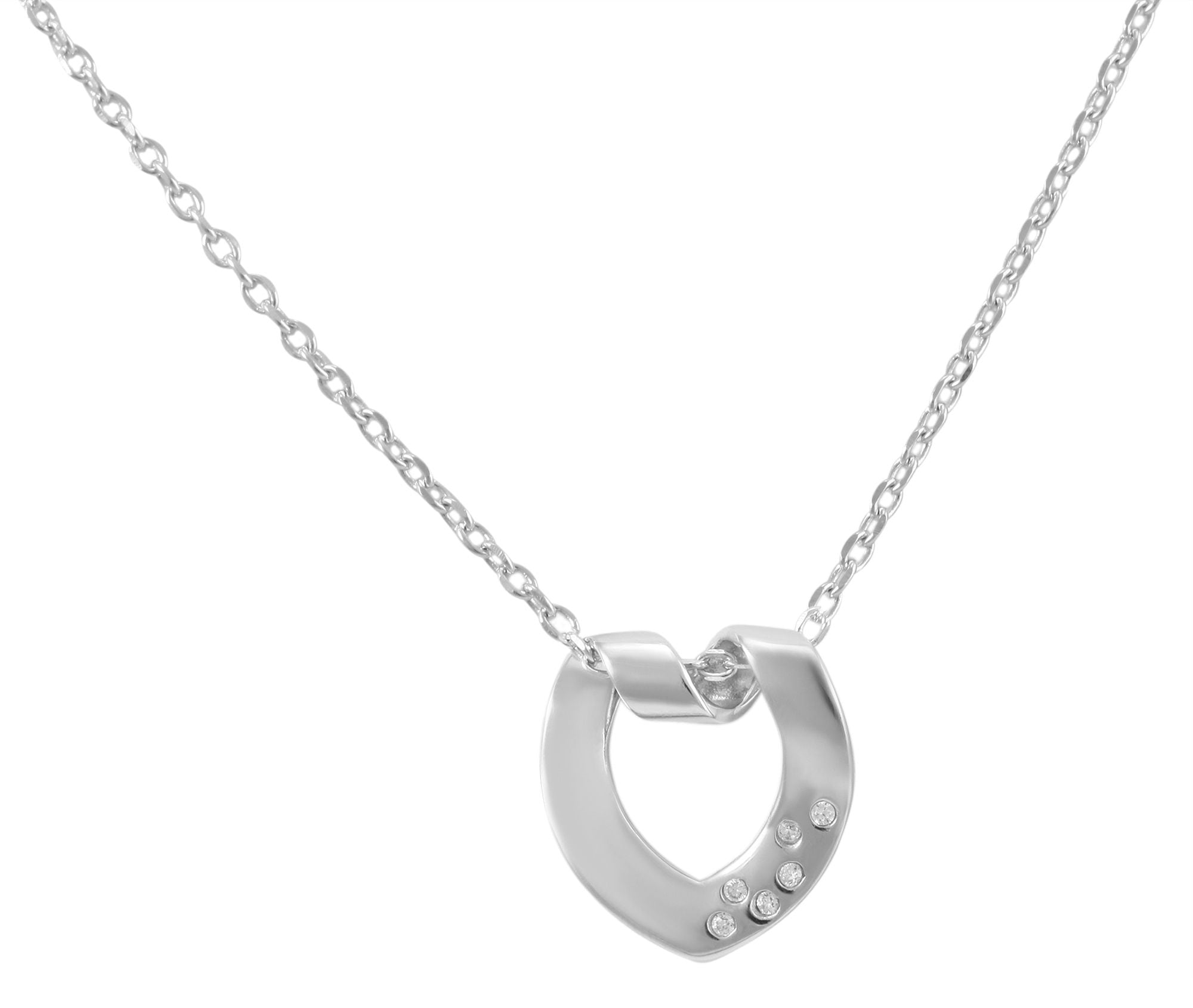Adelia´s Herzanhänger »Damen Anhänger ¿ Herz Herzanhänger aus 925 Silber mit Zirkonia«