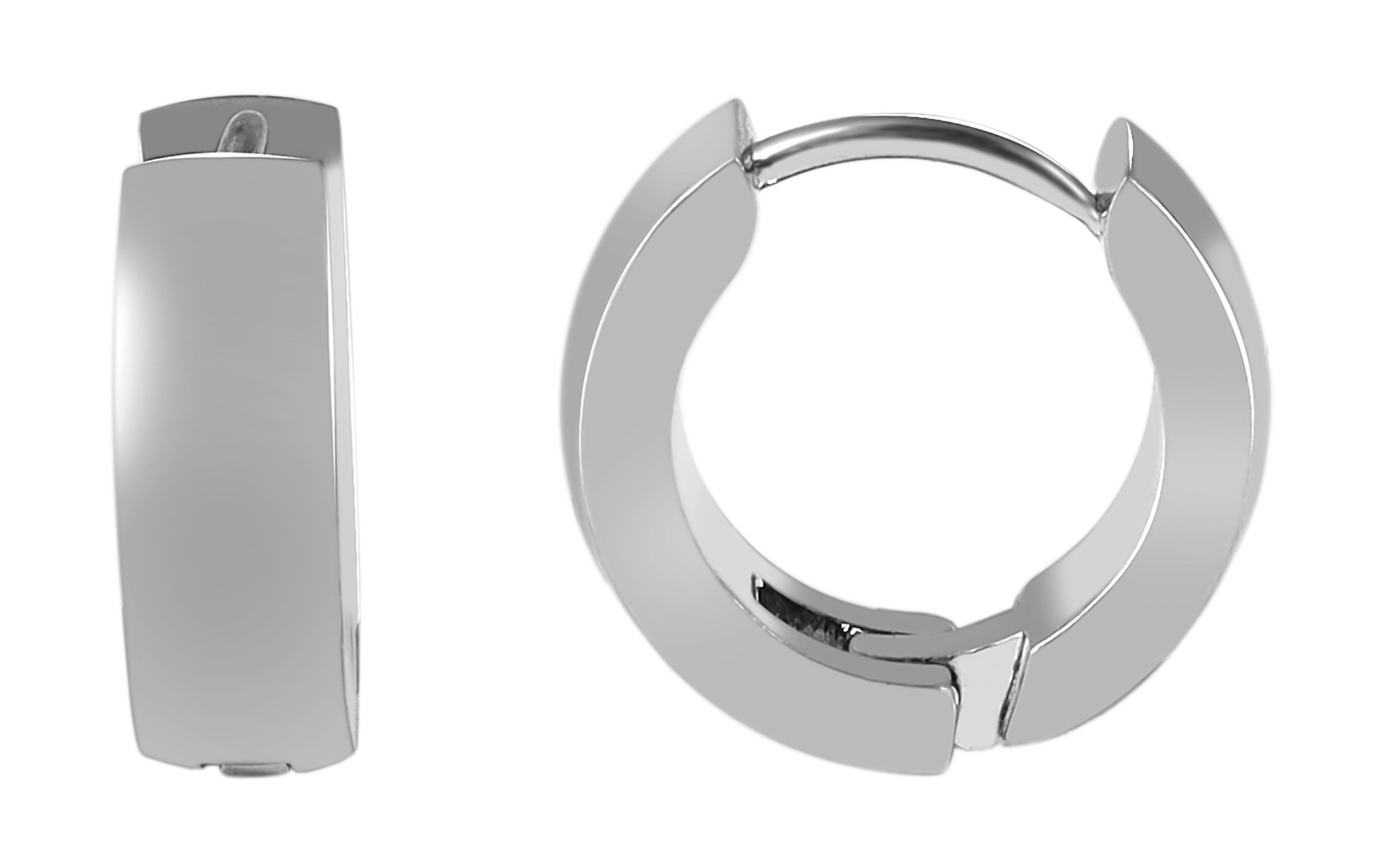 Adelia´s Paar Creolen »Damen Ohrringe ¿ Klappcreole aus Edelstahl«