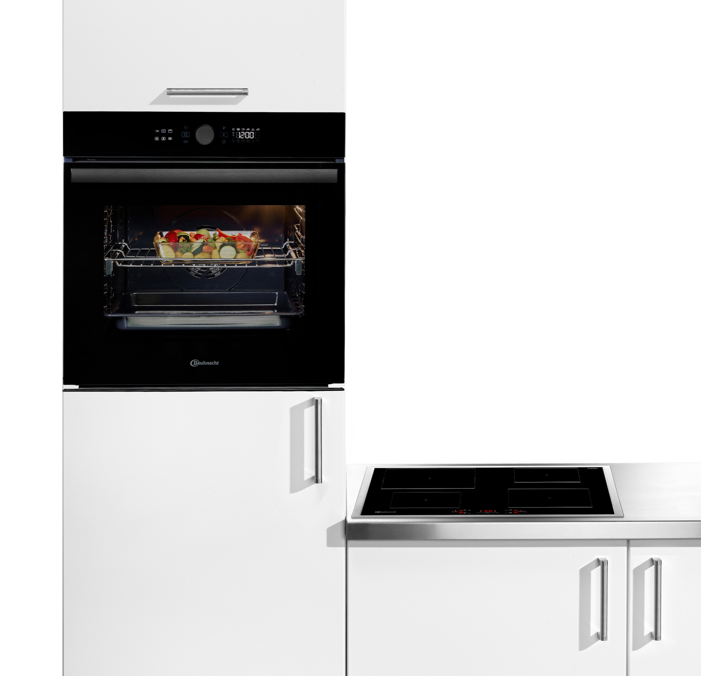 BAUKNECHT Backofen-Set »BAKO 920 Airfry« mit Teilauszug FlexiClean - zwei mühelose Reinigungsfunktionen (Pyrolyse & Hydrolyse) je nach Bedarf Set, 2 Stk. tlg. AirFry-Funktion – die gesündere Alternative zur Fritteuse