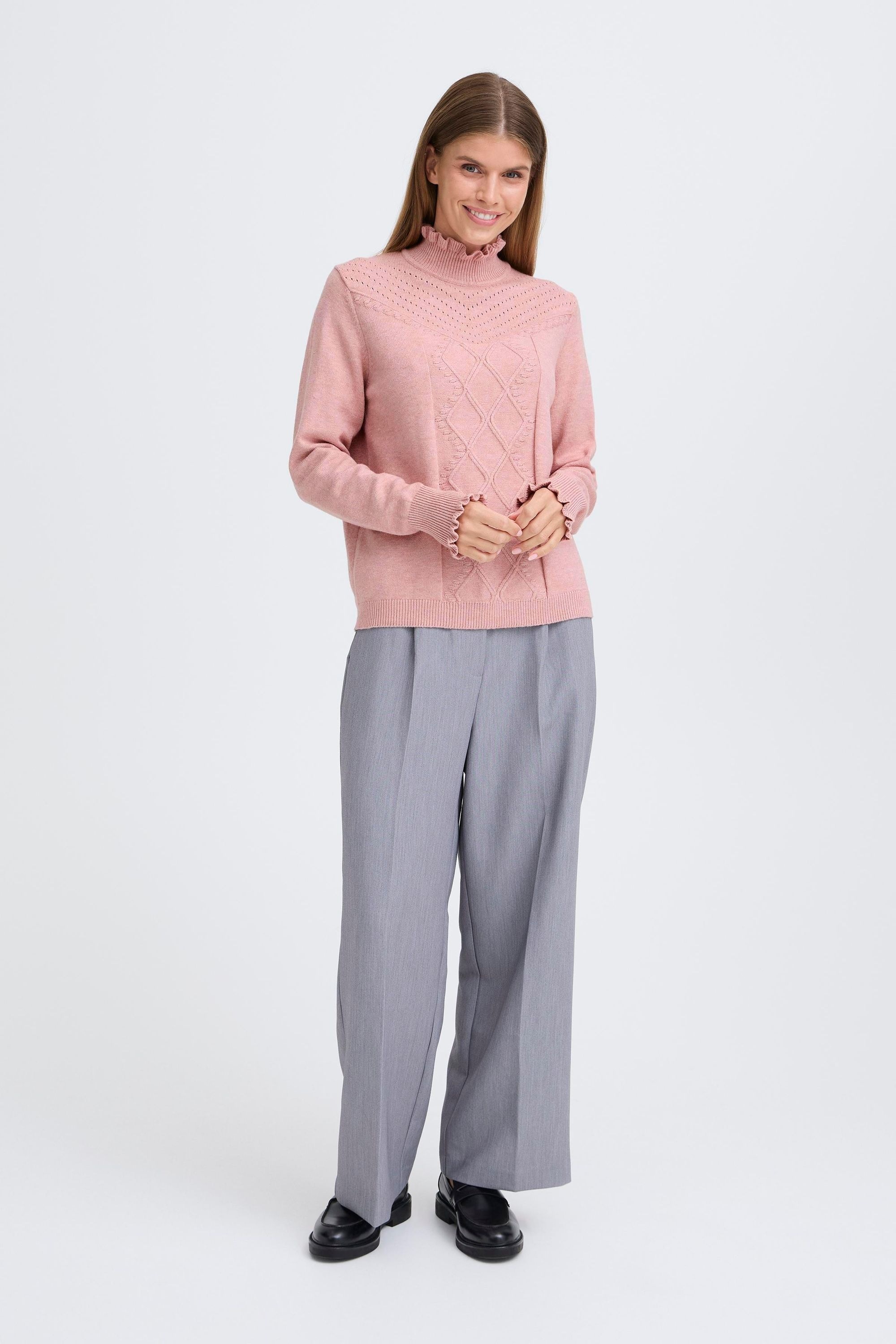 OXMO Strickfleece-Pullover »Strickpullover OXBMMNERA ONECK JUMPER«