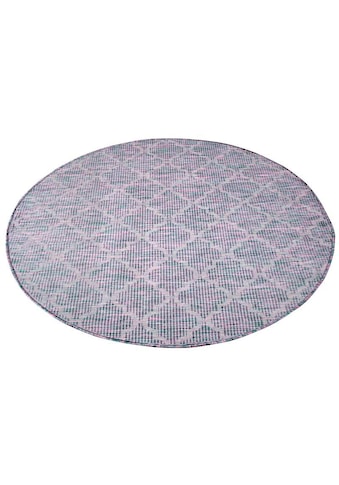 Carpet City Teppich »Palm«, rund, Wetterfest & UV-beständig, für Balkon, Terrasse,... kaufen
