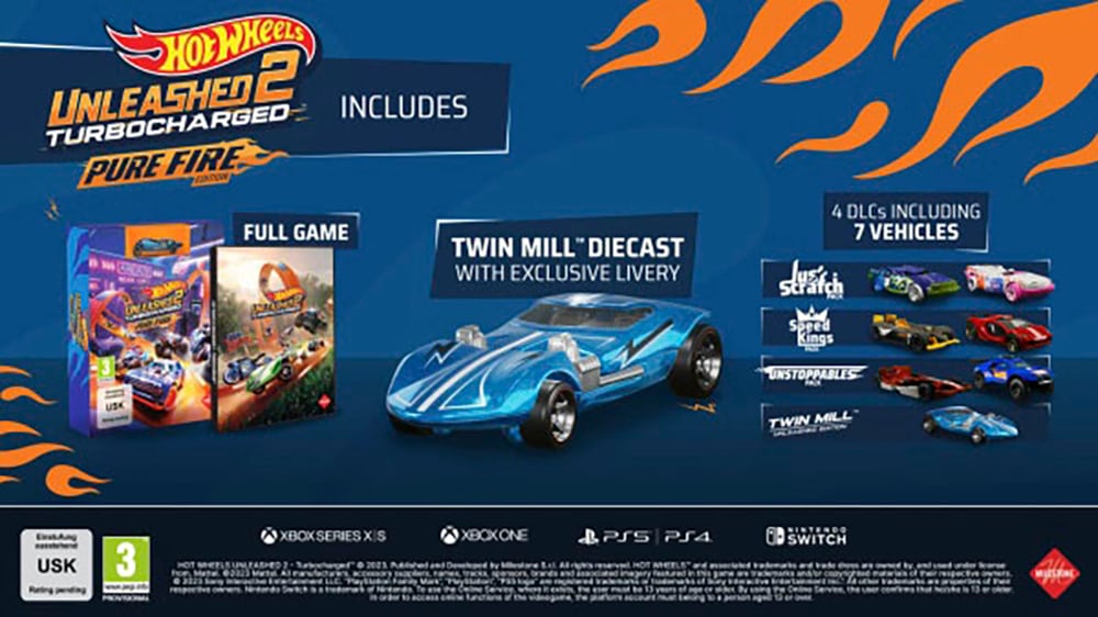 Milestone Spielesoftware »Hot Wheels Unleashed 2 Turbocharged Pure Fire Edition«, PlayStation 4