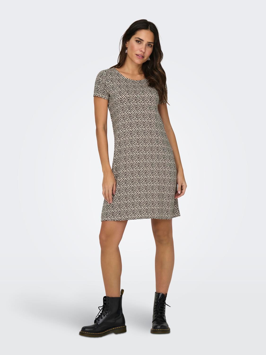 ONLY Minikleid »ONLBERA BACK LACE UP S/S DRESS JRS NOOS«