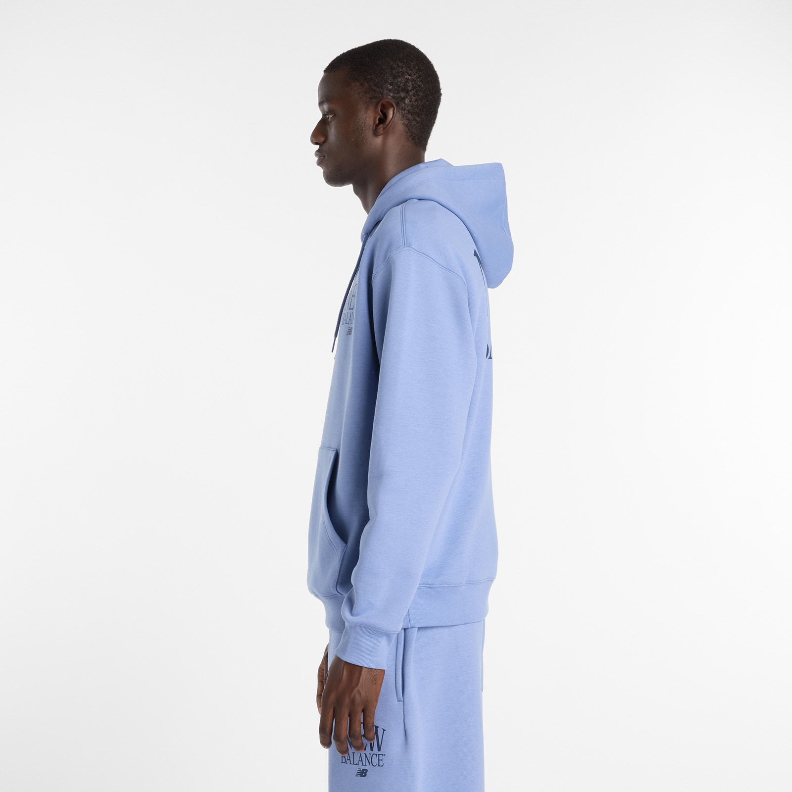 New Balance Kapuzensweatshirt , mit Kapuze, mit Kordelzug, mit Kängurutasche, mit Print-Applikation
