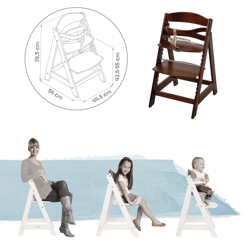 roba® Hochstuhl »Treppenhochstuhl Sit up III, braun«