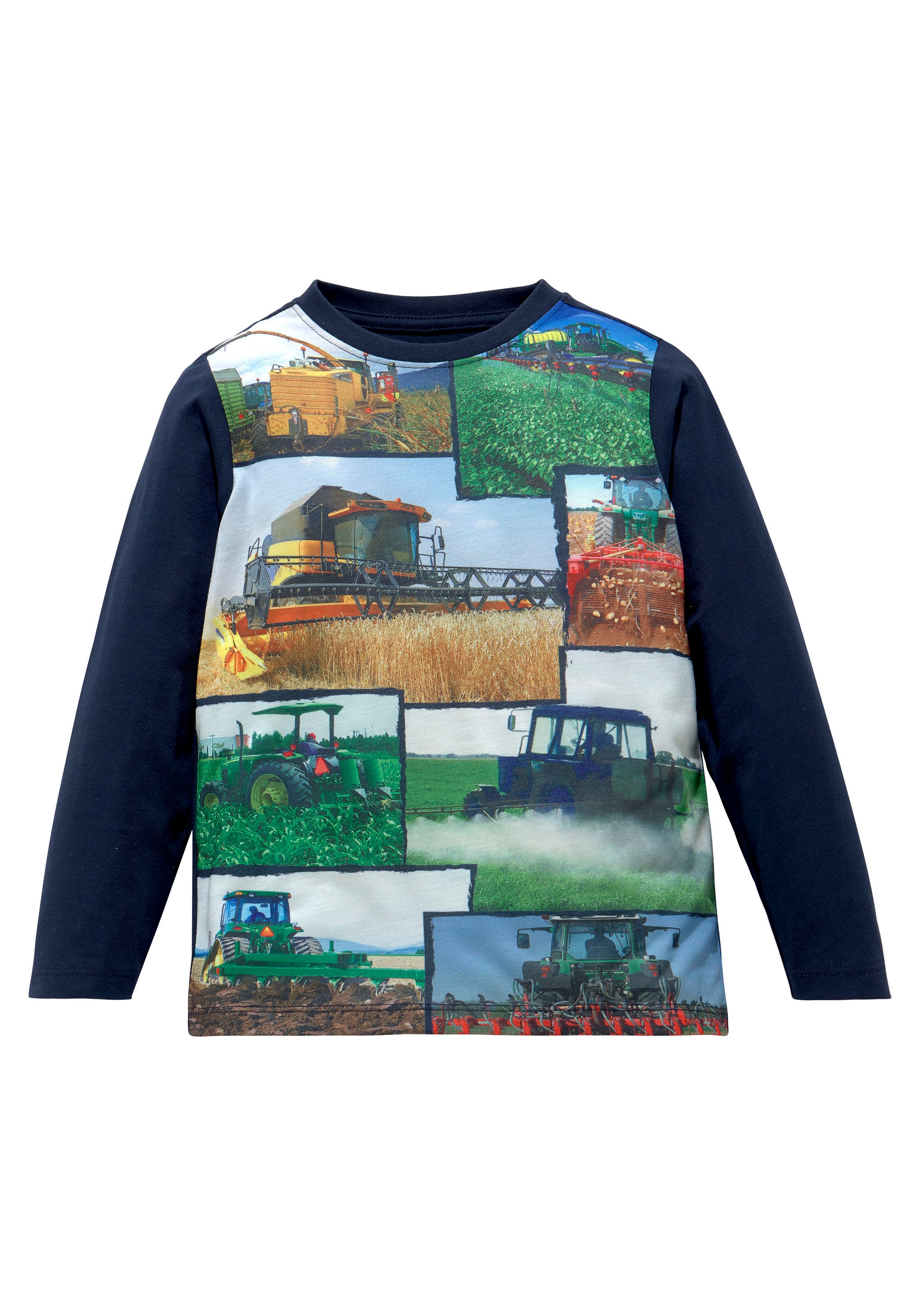 KIDSWORLD Langarmshirt »Druck mit Landmaschinen« kaufen