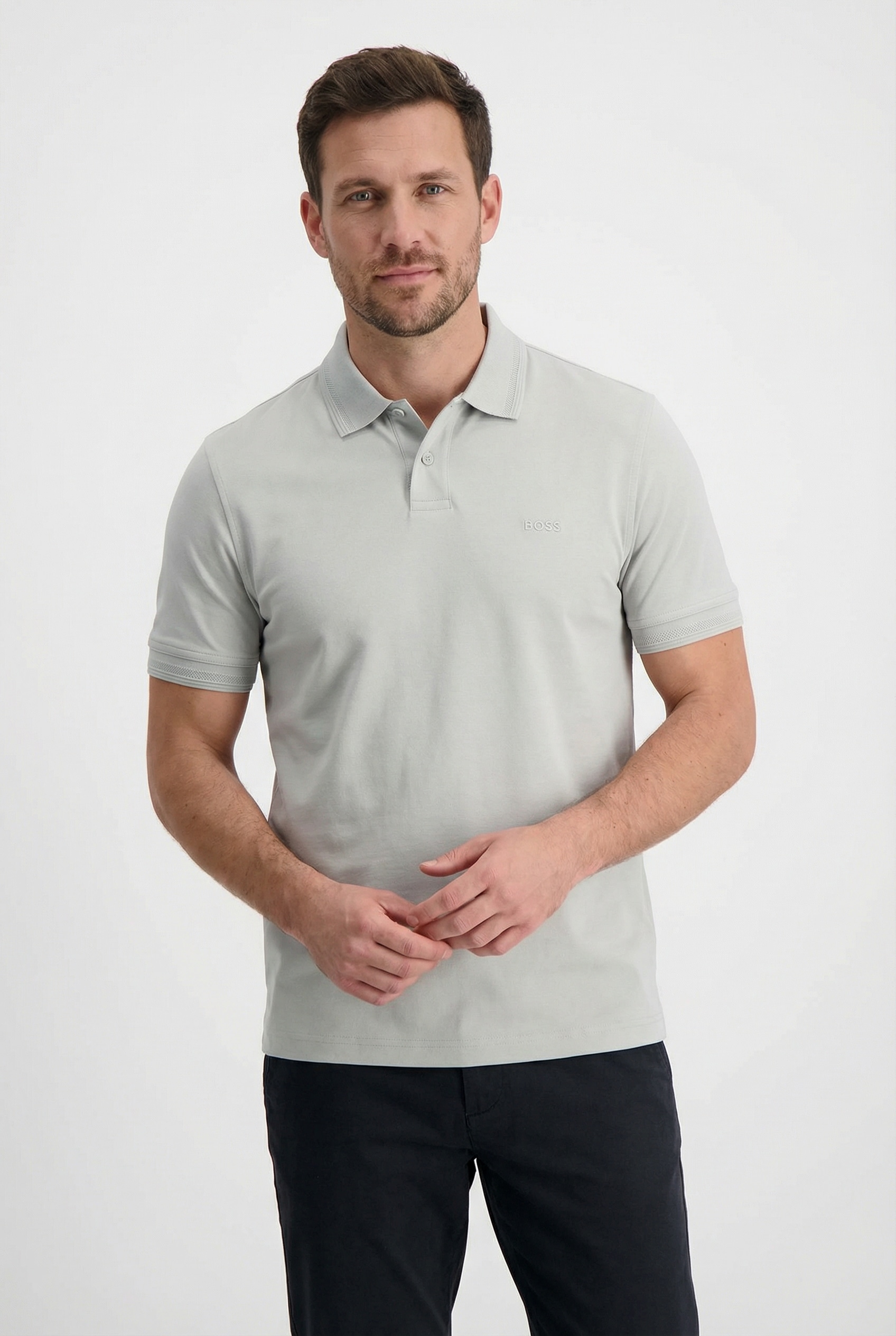 BOSS ORANGE Poloshirt »Pe Interlock« aus Baumwoll-Piqué mit Logo-Print Regular