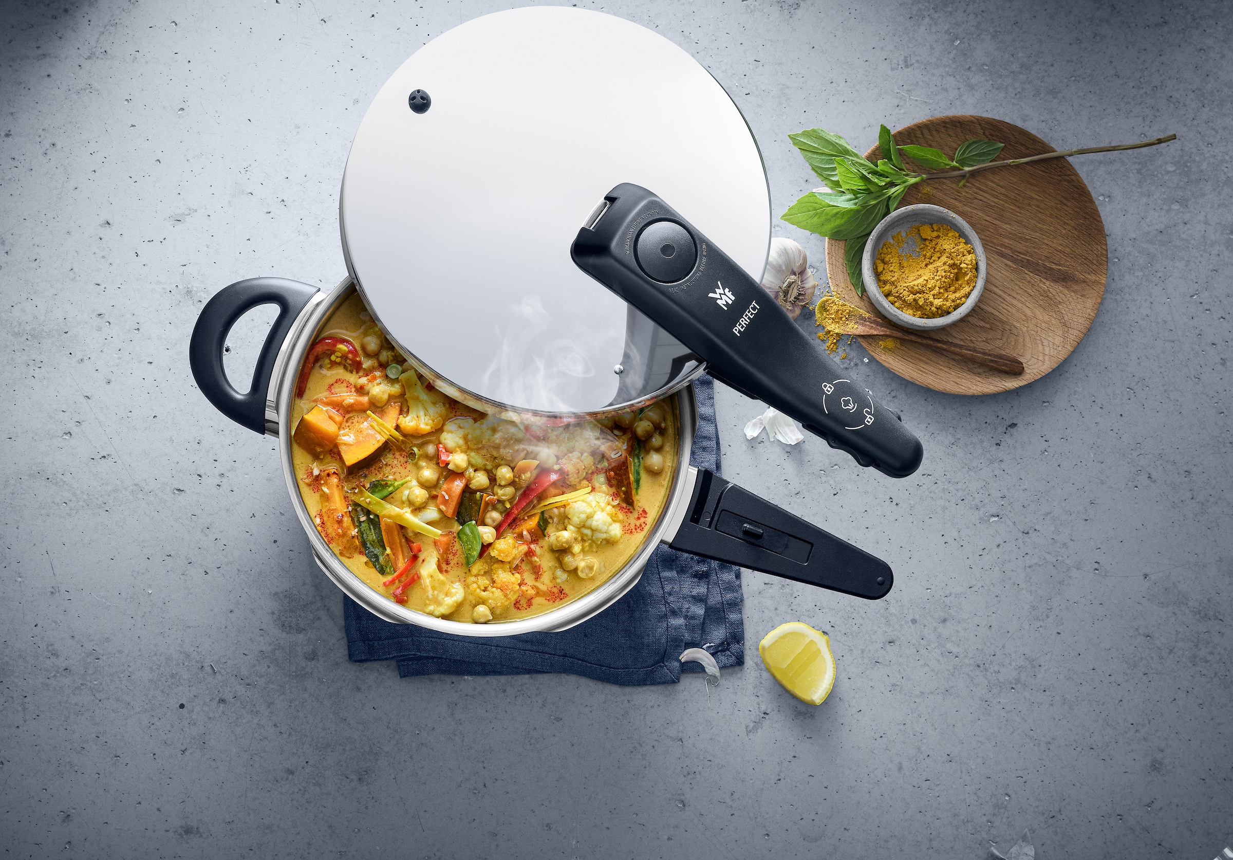 WMF Schnellkochtopf »Perfect Dampfkochtopf« Cromargan® Edelstahl Rostfrei 18/10