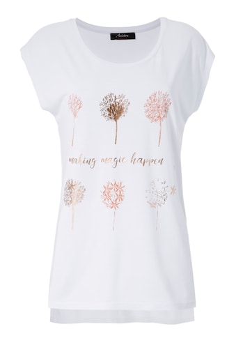 Aniston CASUAL T-Shirt, mit Frontdruck, teilweise glitzernder Folienprint kaufen