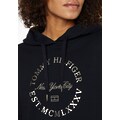 Tommy Hilfiger Sweatshirt »REG METALLIC ROUNDALL HOODIE«, mit markantem TH-Label auf der Brust