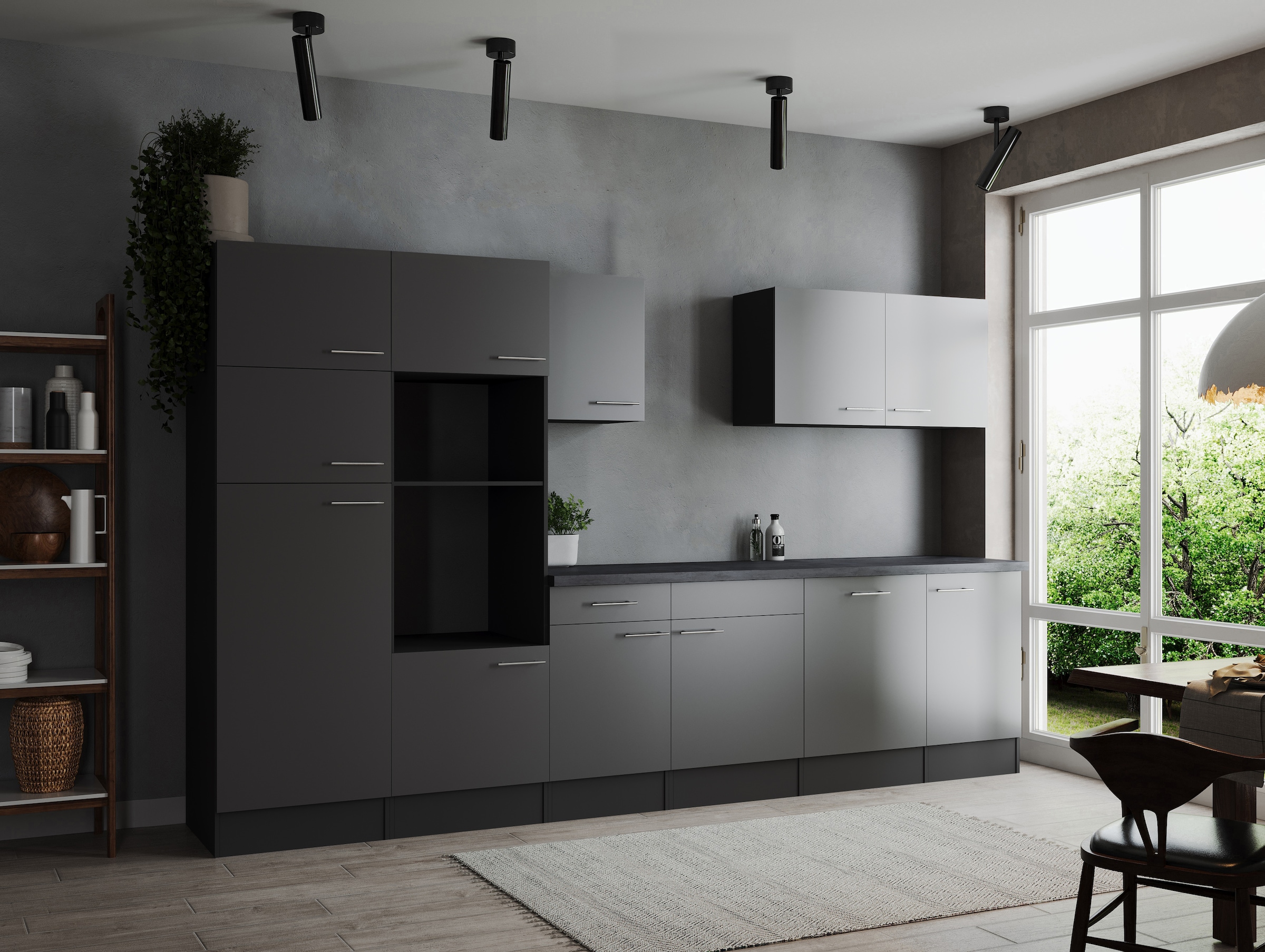 RESPEKTA Küchenzeile »Oliver« Breite 340 cm, 90 cm Arbeitshöhe, in exklusiver Konfiguration für OTTO