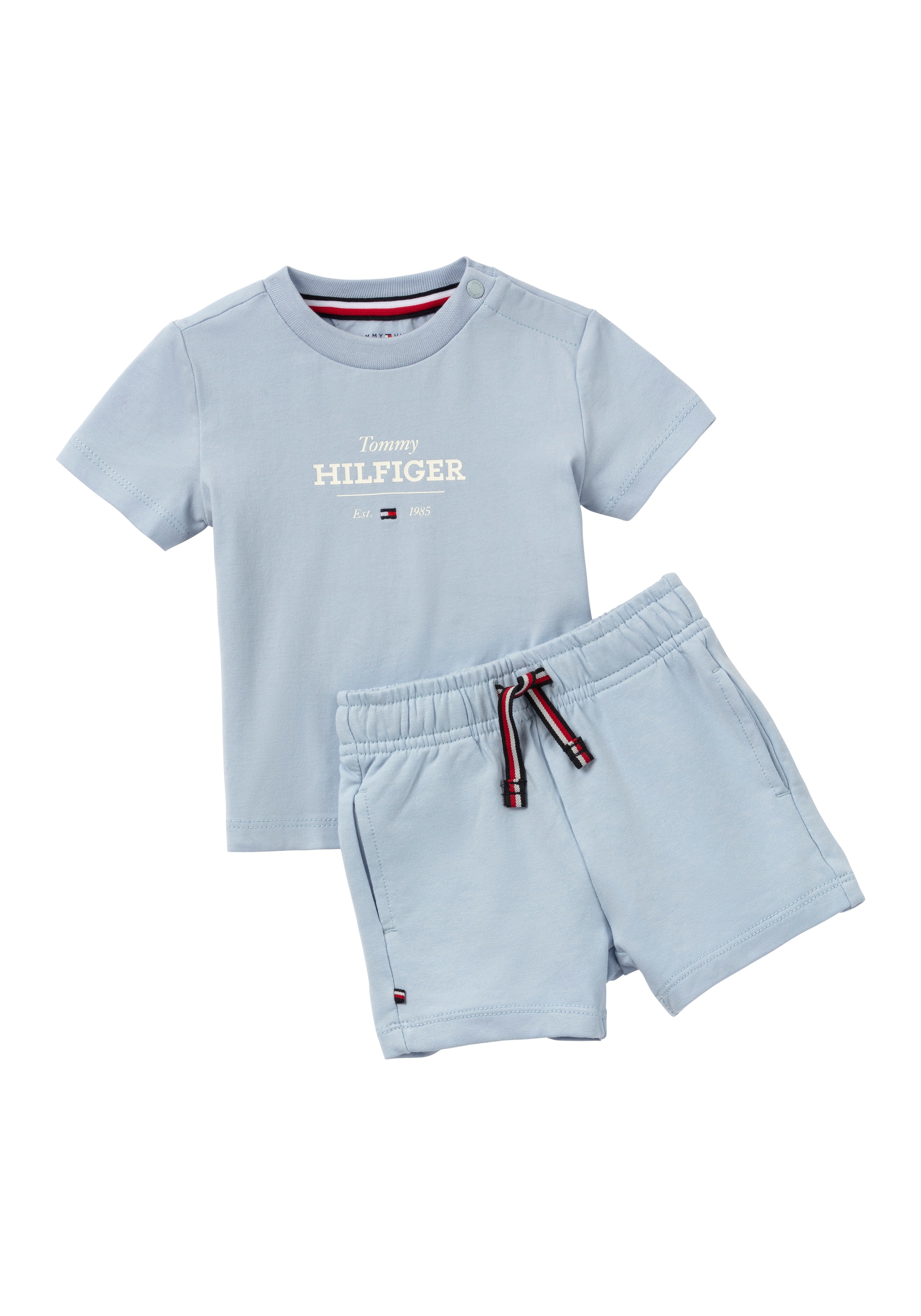 Tommy Hilfiger Shirt & Shorts »MONOTYPE TEE AND SHORT SET«, mit Logo