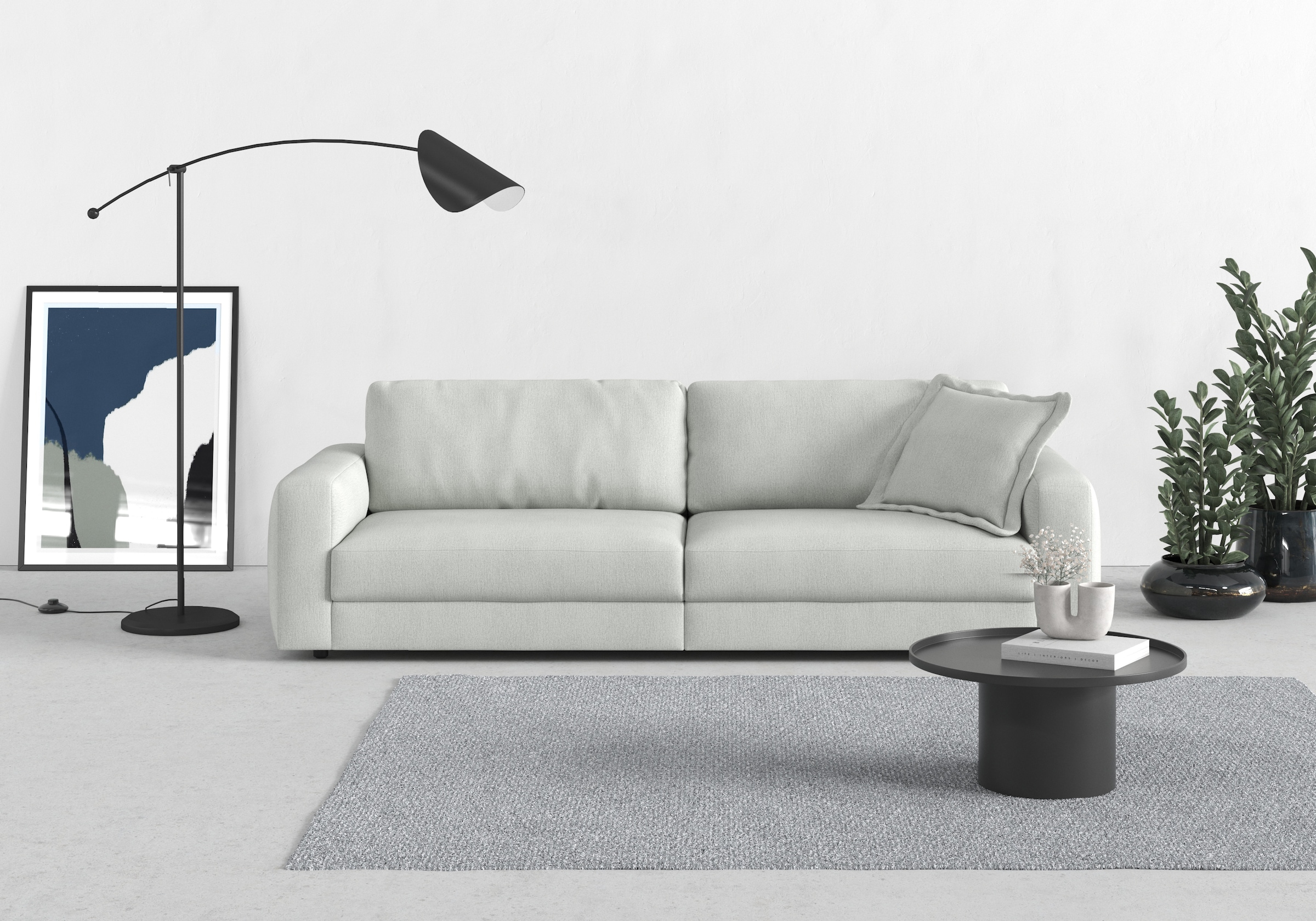 TRENDMANUFAKTUR Big-Sofa »Bourbon«, (2 St.), extra tiefe Sitzfläche, wahlweise mit Sitztiefenverstellung bestellbar