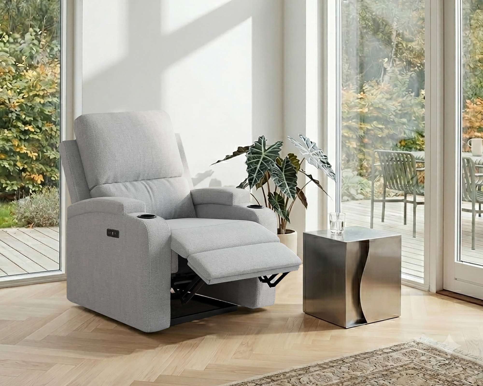 OTTO home Relaxsessel »NAPORI Struktur, Kinosessel, Multimedia-Sessel« TV-Sessel mit manueller u elektrischer Relaxfunktion u. Getränkehalter