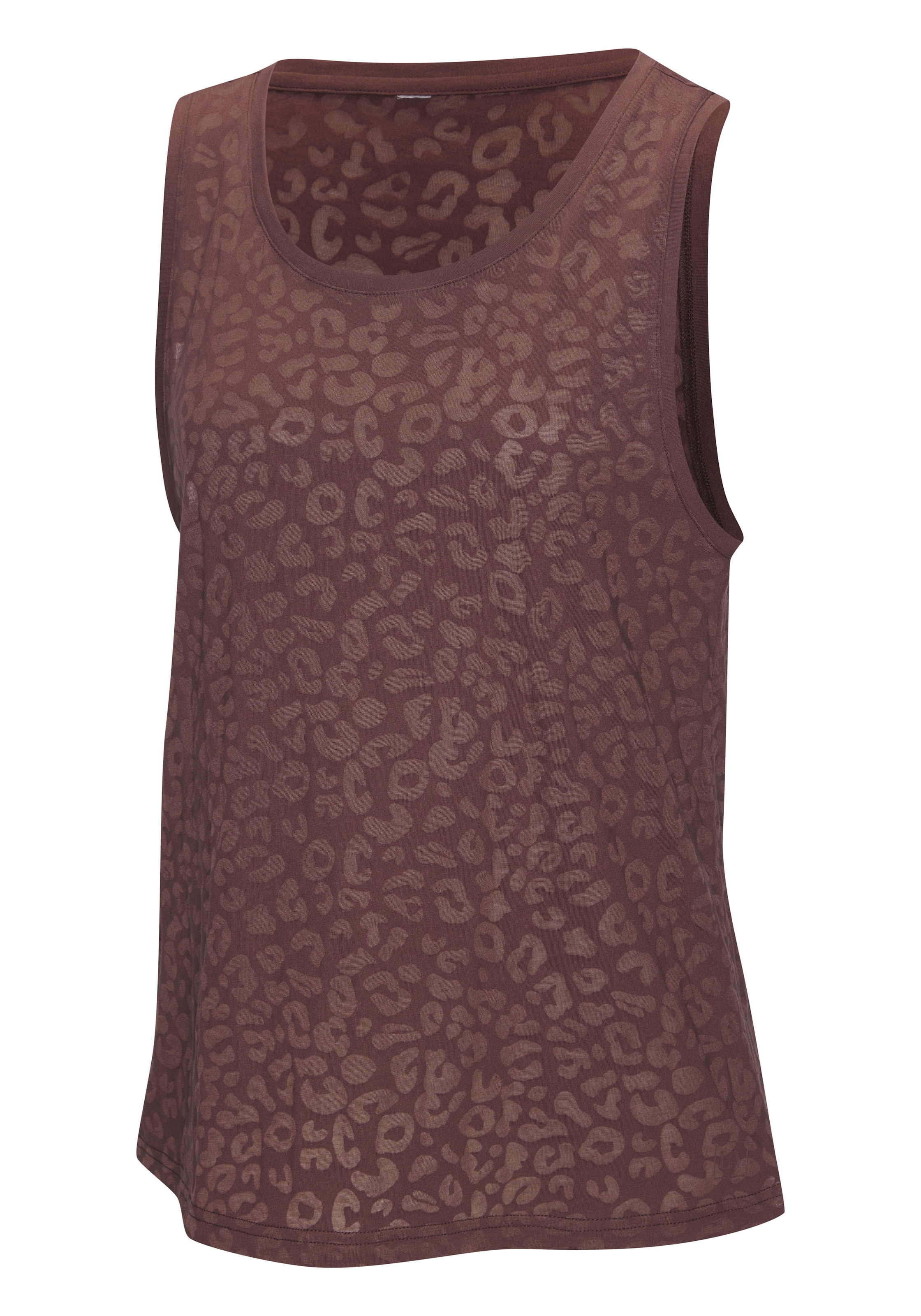 LASCANA ACTIVE Funktionstop Leo-Optik mit weitem Armausschnitt