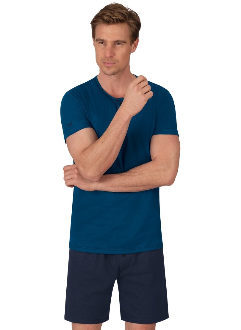 Trigema Schlafanzug »TRIGEMA Shop Schlafanzug Online OTTO im Kurzer Biobaumwolle aus (kbA)«