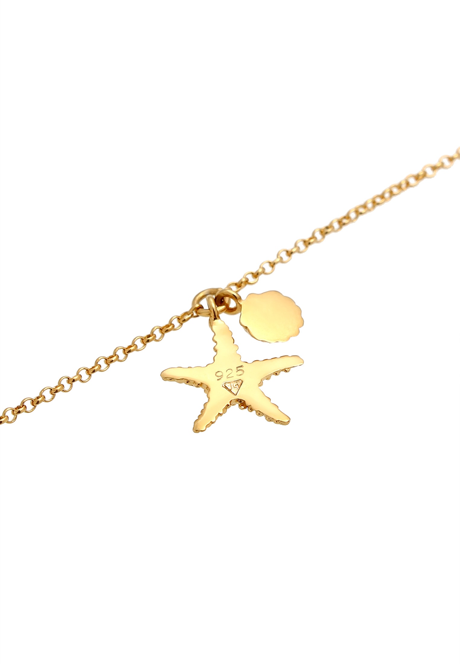 Elli Armkette »Armband Armkettchen Seestern Muschel 925 Silber«