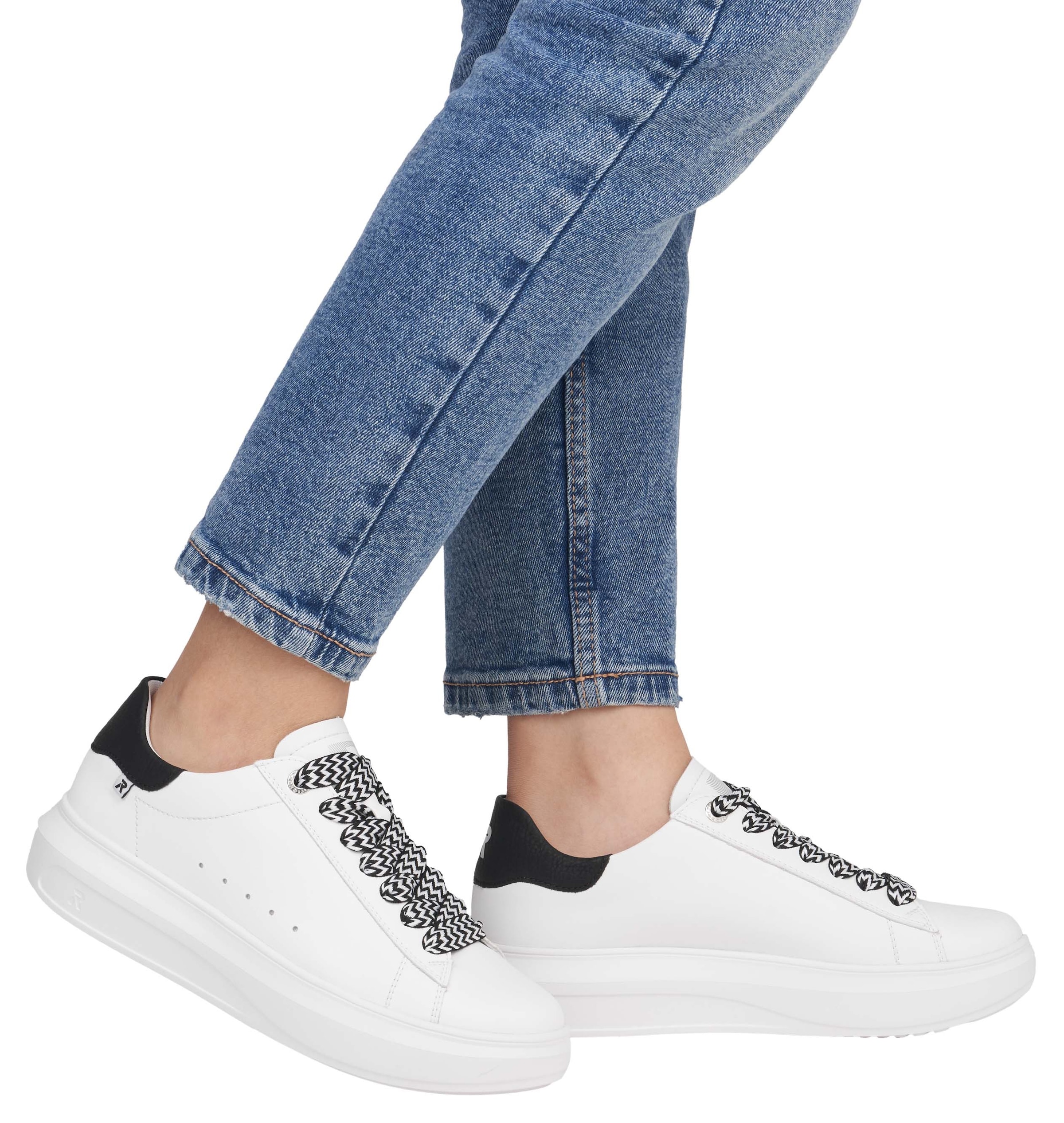 RIEKER Sport Plateausneaker, Freizeitsneaker, Schnürschuh, Halbschuh im Sport-Style
