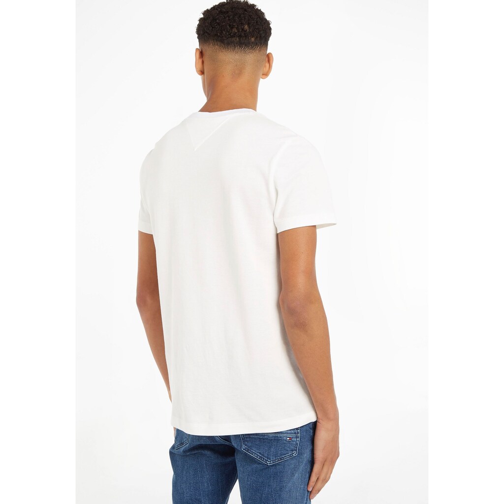 Tommy Hilfiger T-Shirt »RWB NECKLINE PIQUE TEE«