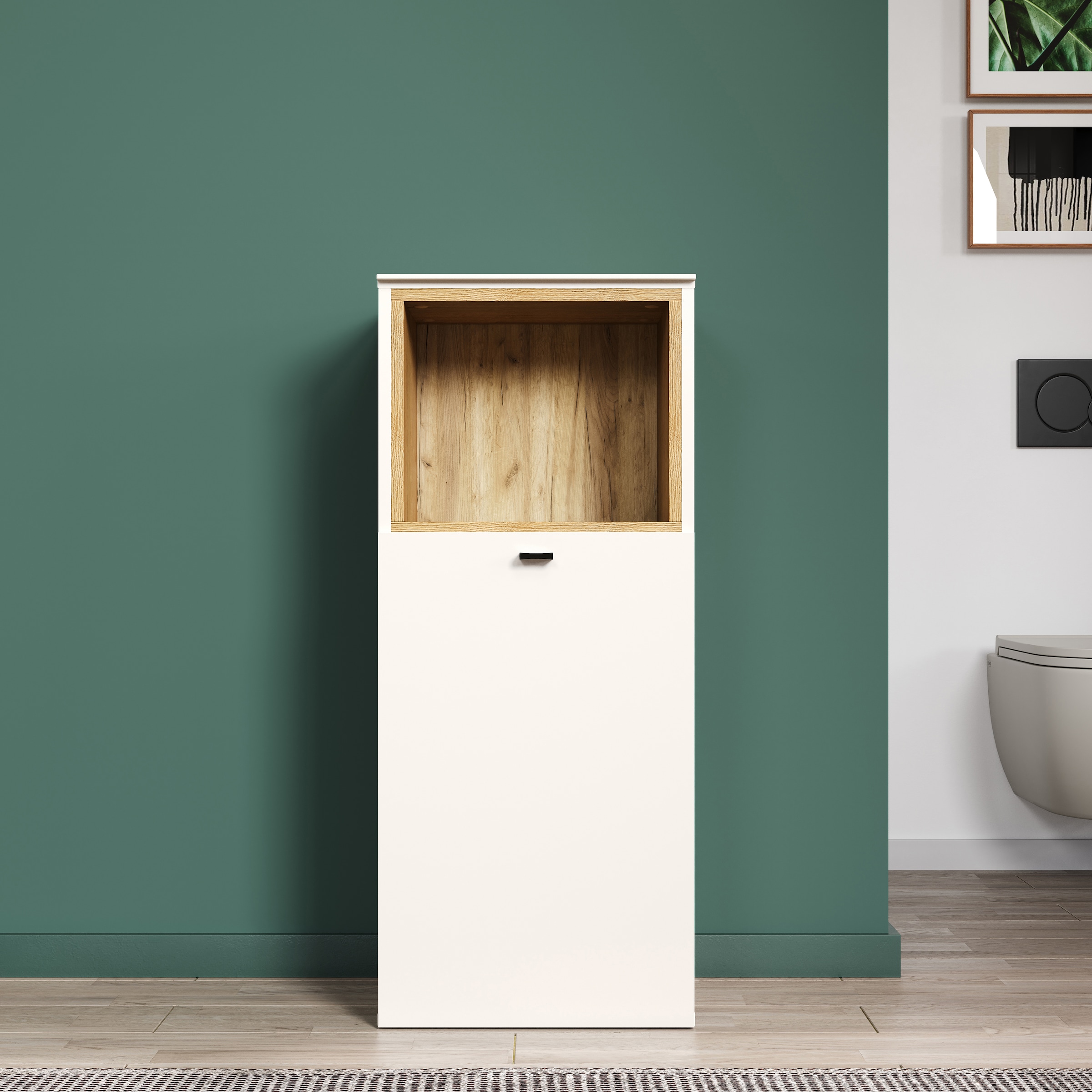 welltime Unterschrank »San Pedro«, (1 St.), Kompakter Badschrank mit Soft-Close und Einlegeboden - 40/31/95 cm