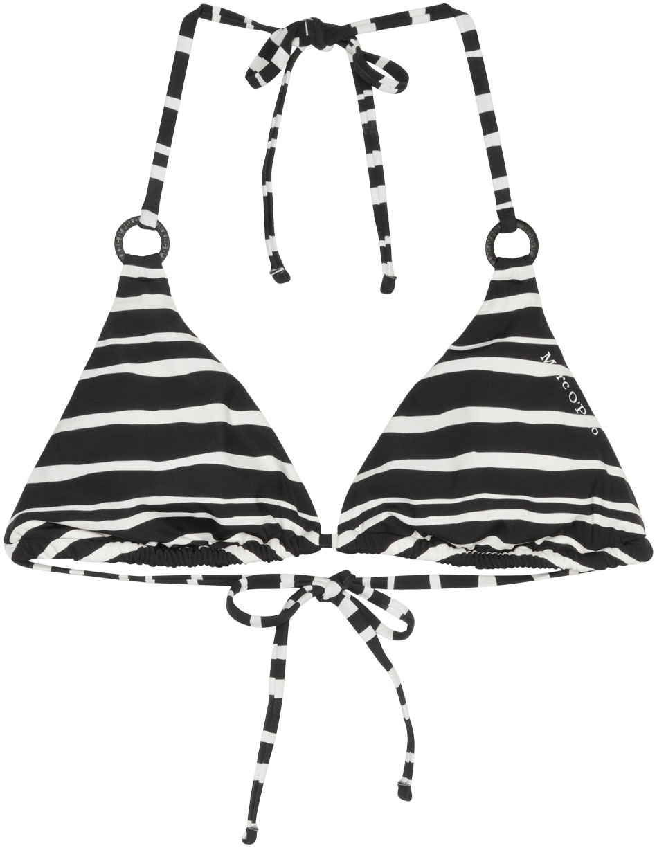 Marc O'Polo Triangel-Bikini-Top »Summer Blacks«, mit dekorativen Ringdetails