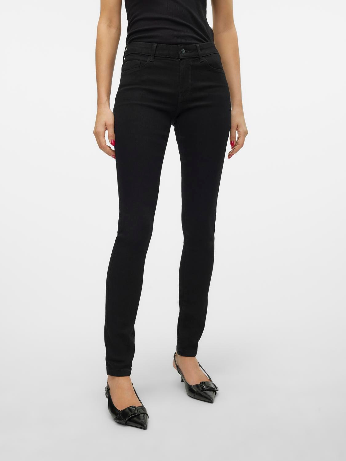 Skinny-fit-Jeans »VMELLY MR SKINNY JEANS BLK NOOS«