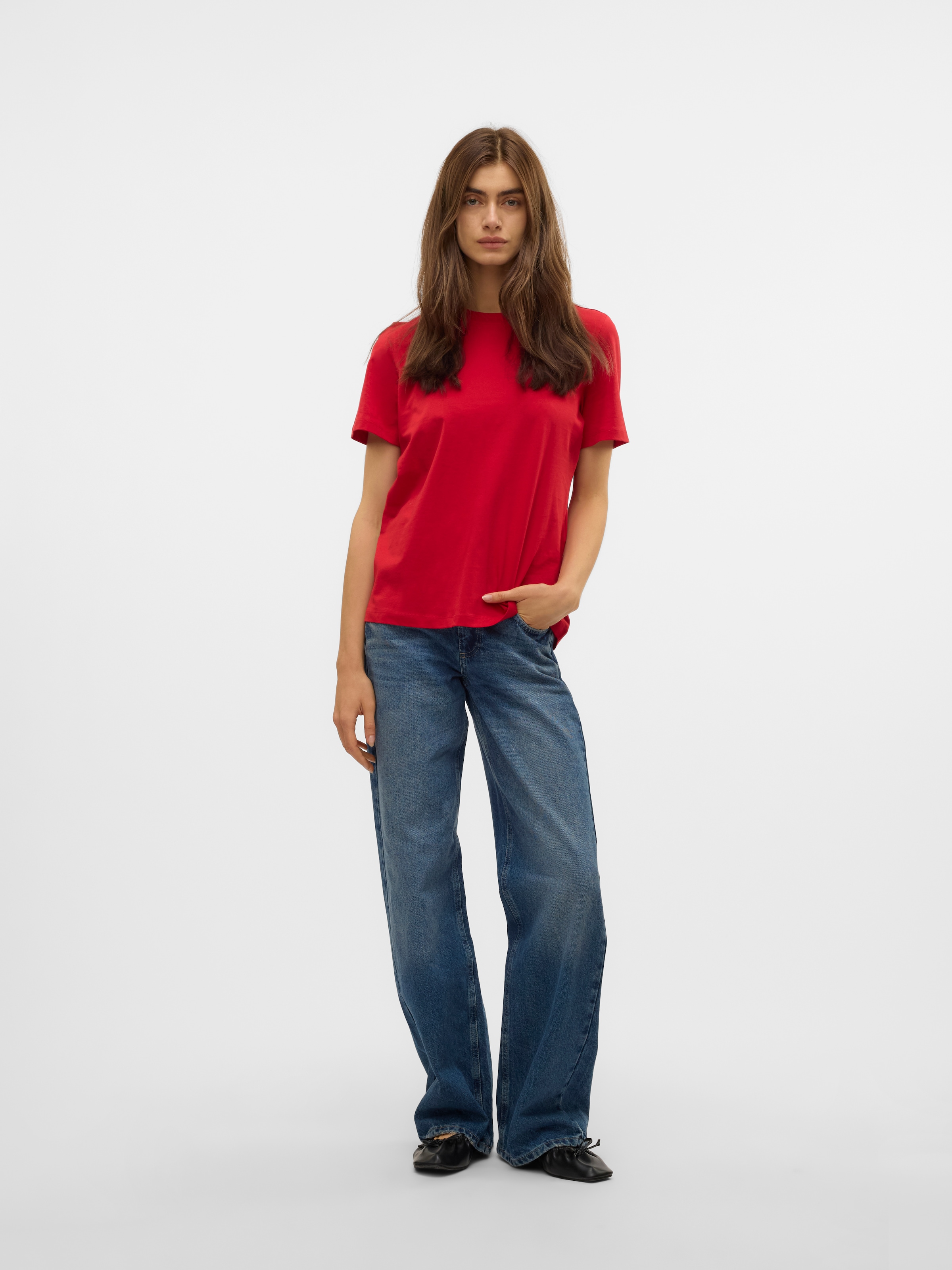Vero Moda Kurzarmshirt »VMPAULINA SS T-SHIRT GA JRS NOOS«