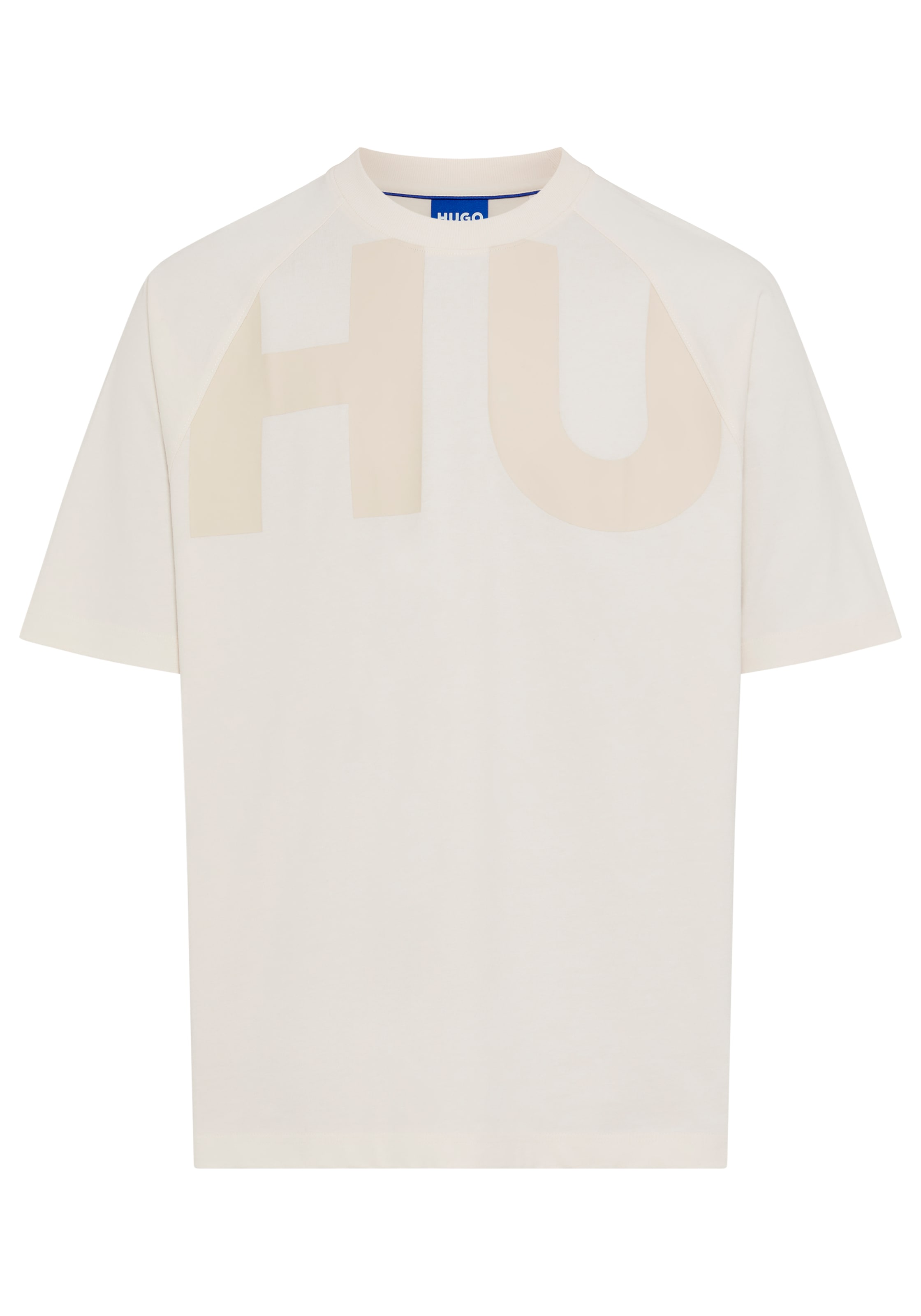 HUGO Blue T-Shirt »Nalftee« Rundhalsausschnitt, Loose Fit, großer Logo-Druck