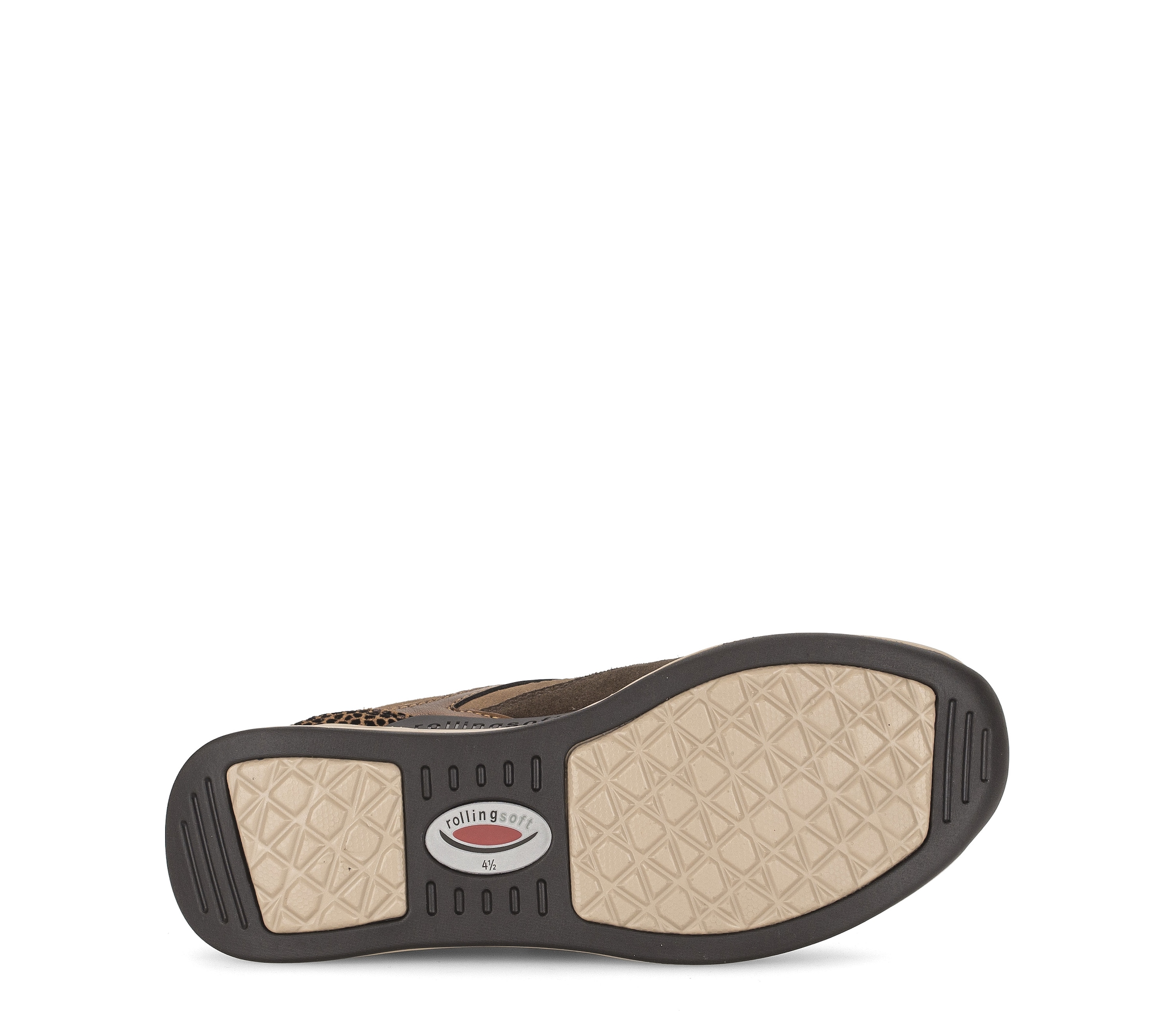rollingsoft Keilsneaker  Schnürschuh, Freizeitschuh, Halbschuh mit Kontrastbesätzen