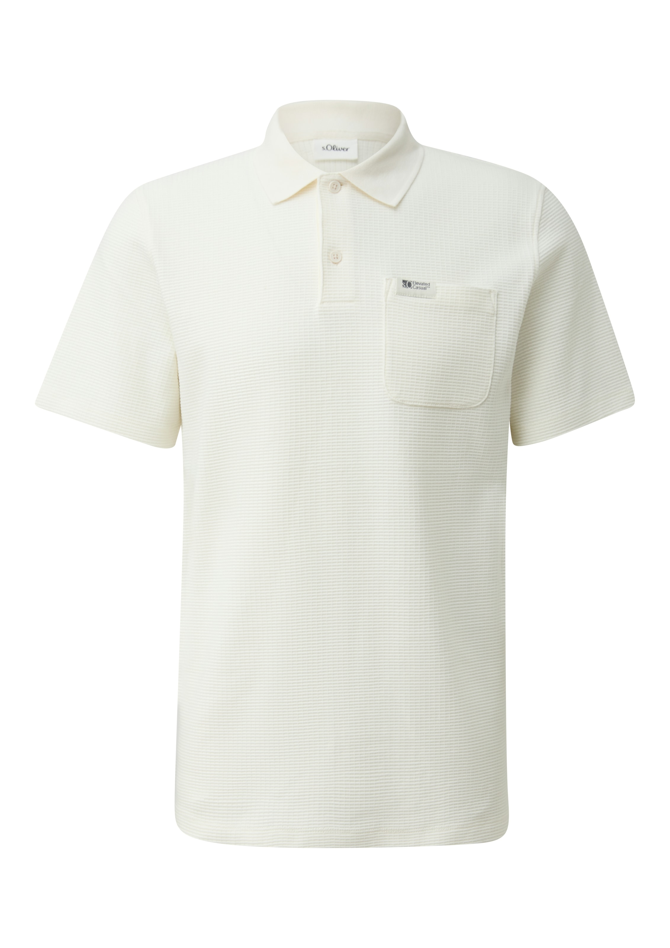 s.Oliver Poloshirt in Waffle-Optik