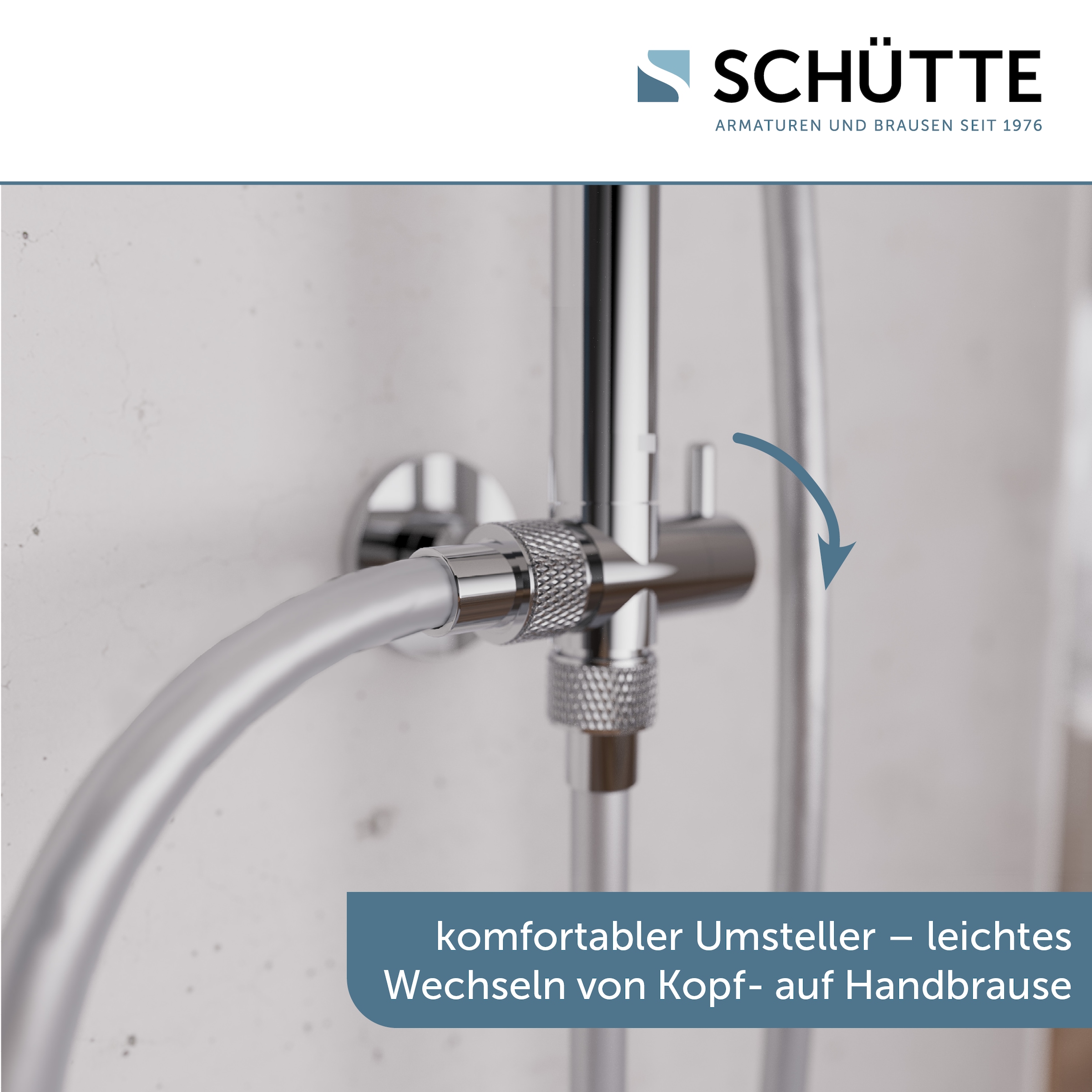 Schütte Duschsystem »MADEIRA« Überkopfbrause-Set, Regendusche, Wellness, Komplett-Set