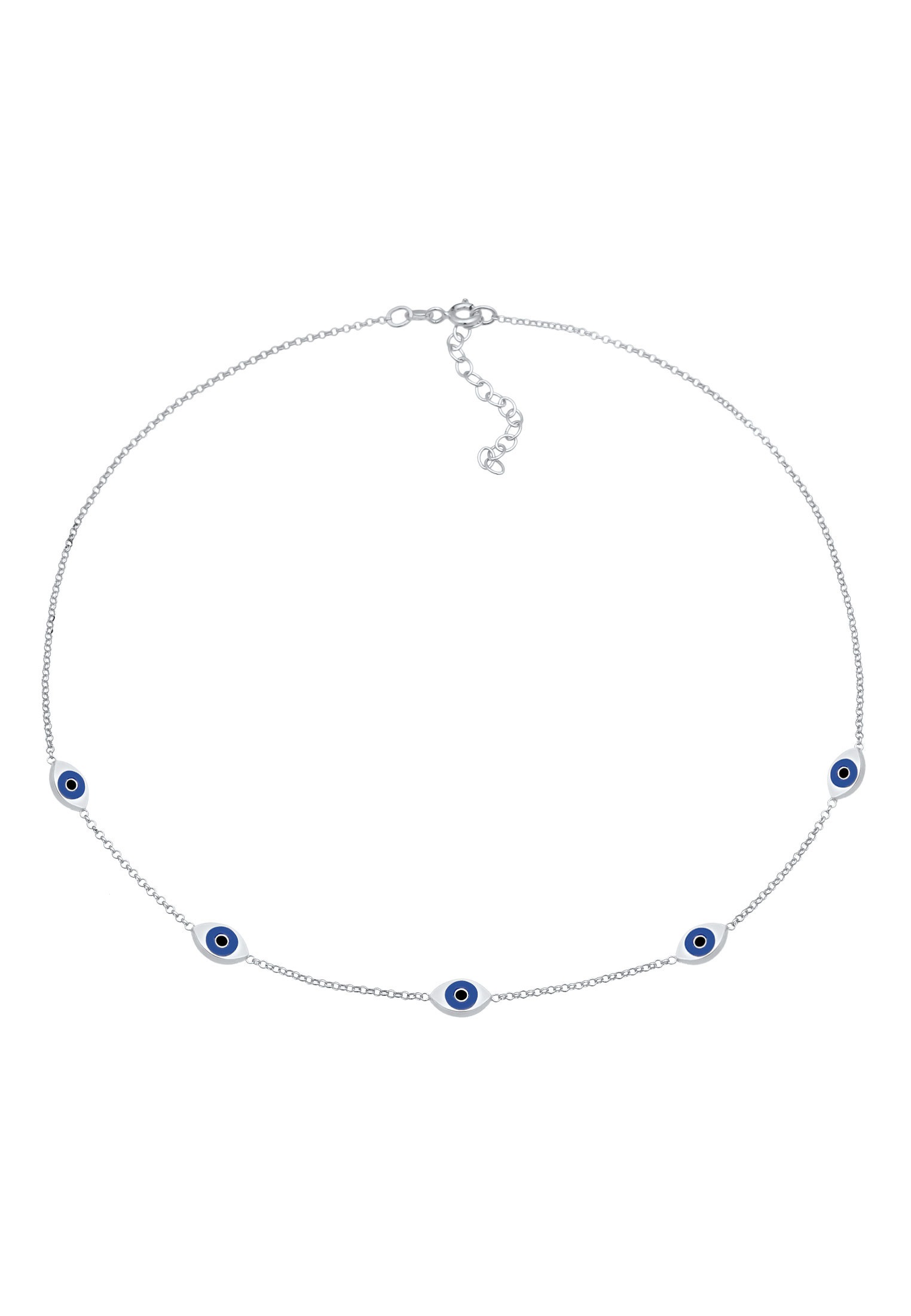 Elli Choker »Halskette Choker Evil Eye Emaille 925 Silber«