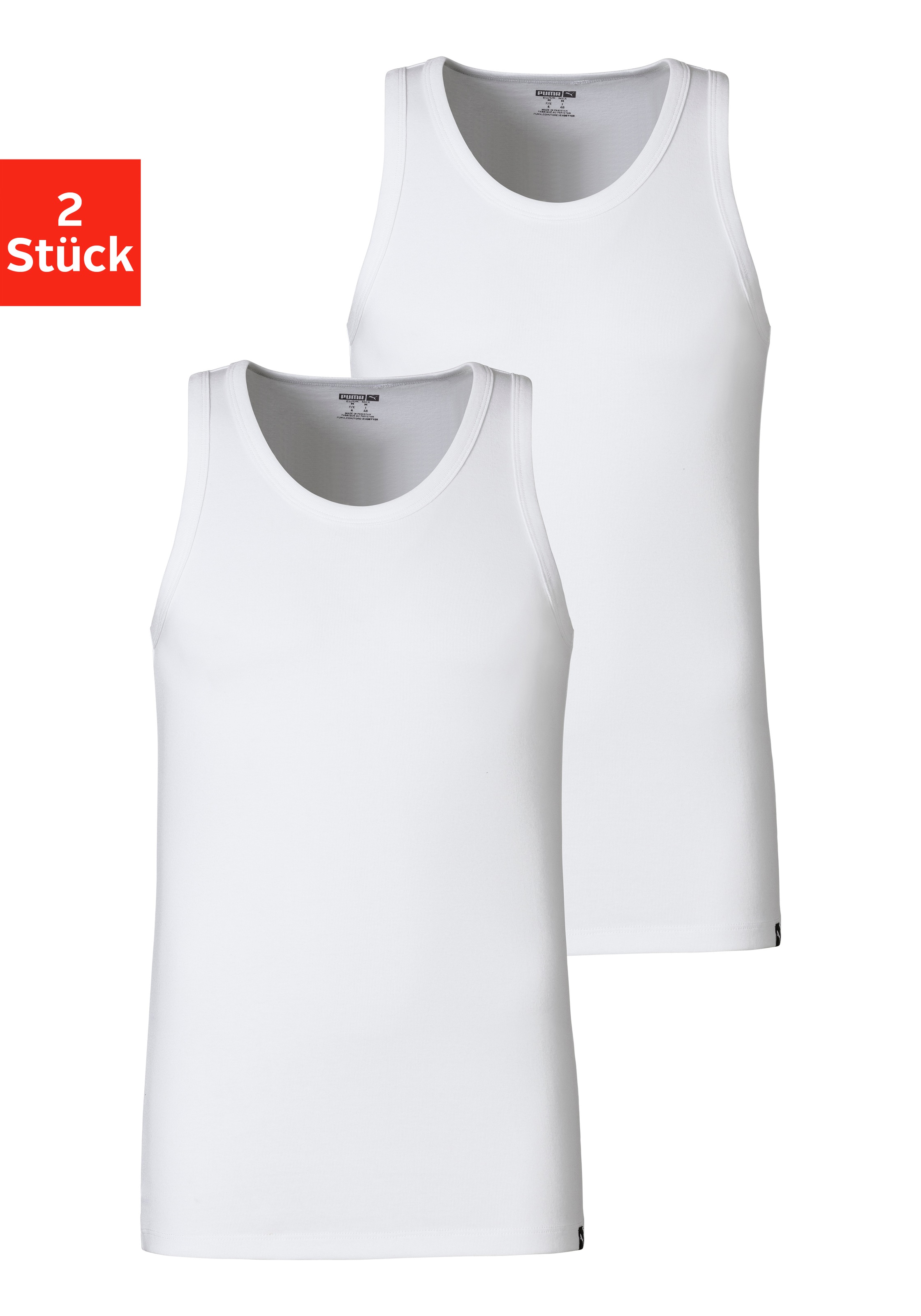 PUMA Tanktop, (Packung, 2 tlg.), Regular Fit