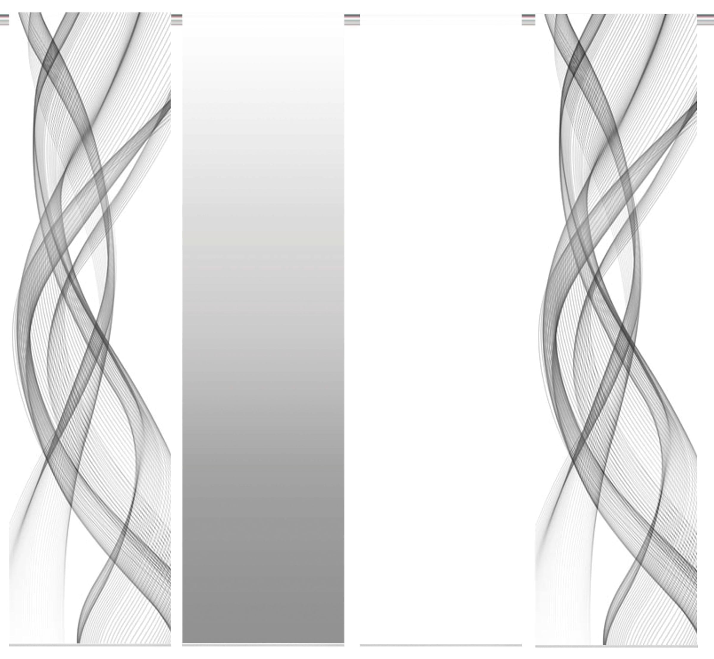 HOME WOHNIDEEN Schiebegardine »FERROLA« Klettband 4 Stk. tlg. HxB: 245x60, inkl. Befestigungszubehör