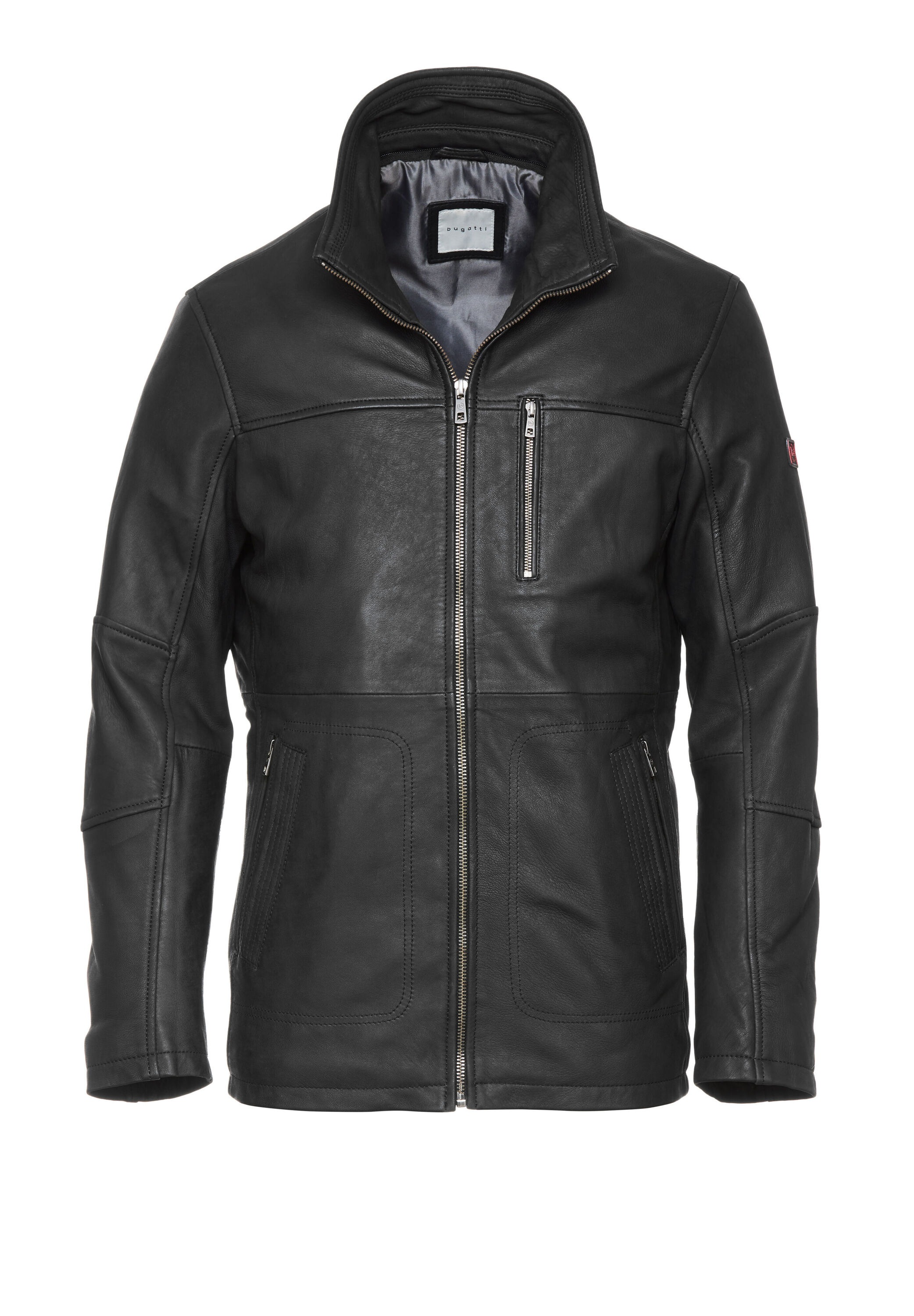 bugatti Lederjacke »BULORIOT« ohne Kapuze aus hochwertigem Leder
