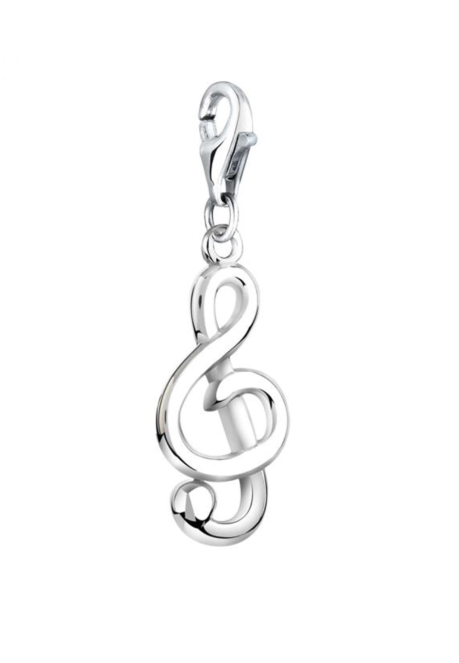Nenalina Charm-Einhänger »Charm Notenschlüssel Anhänger Musik 925 Silber«