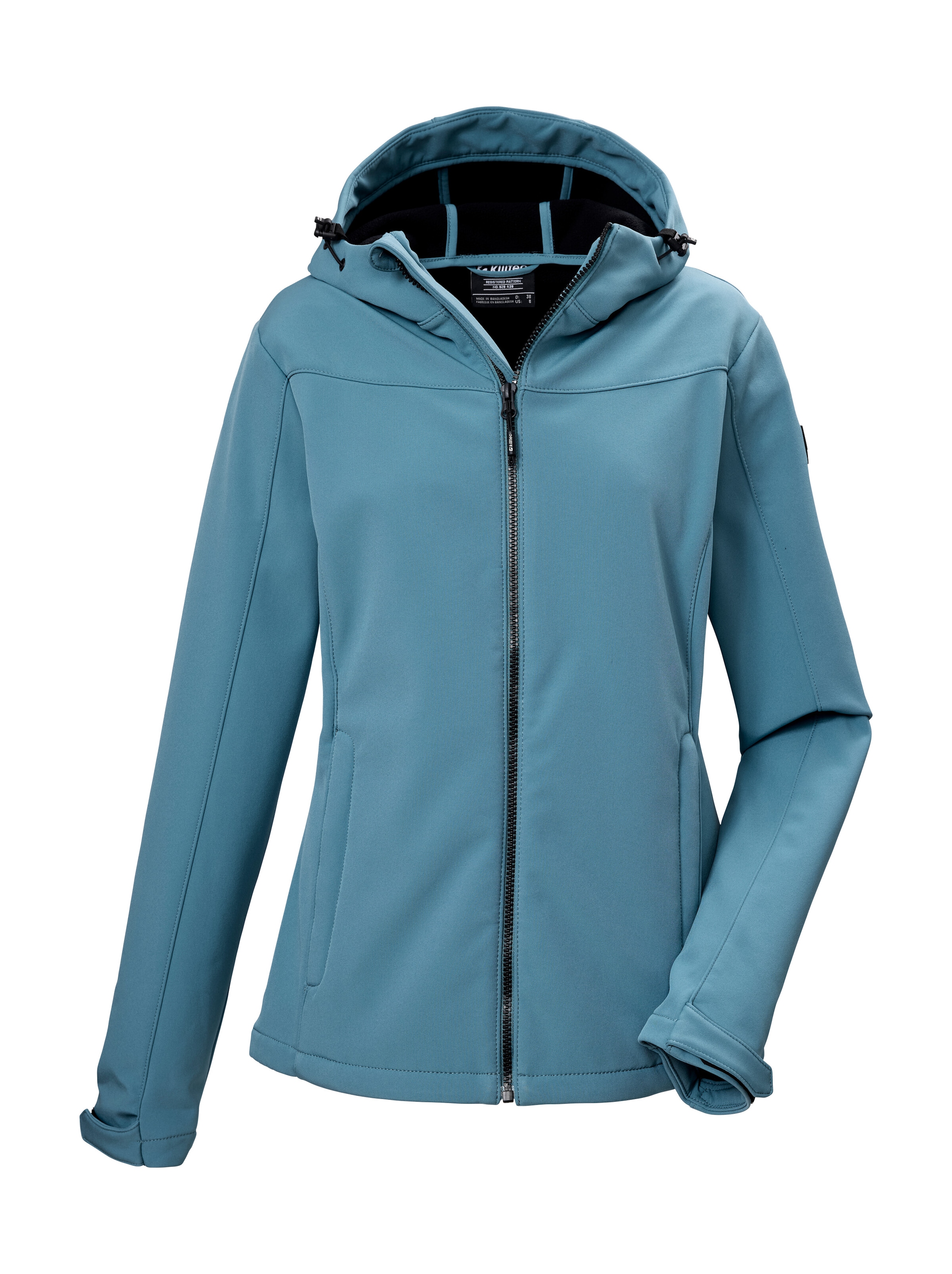 Killtec Softshelljacke »KOS 481 WMN SFTSHLL JCKT« Wind- u wasserabweisend, verstellbare Kapuze