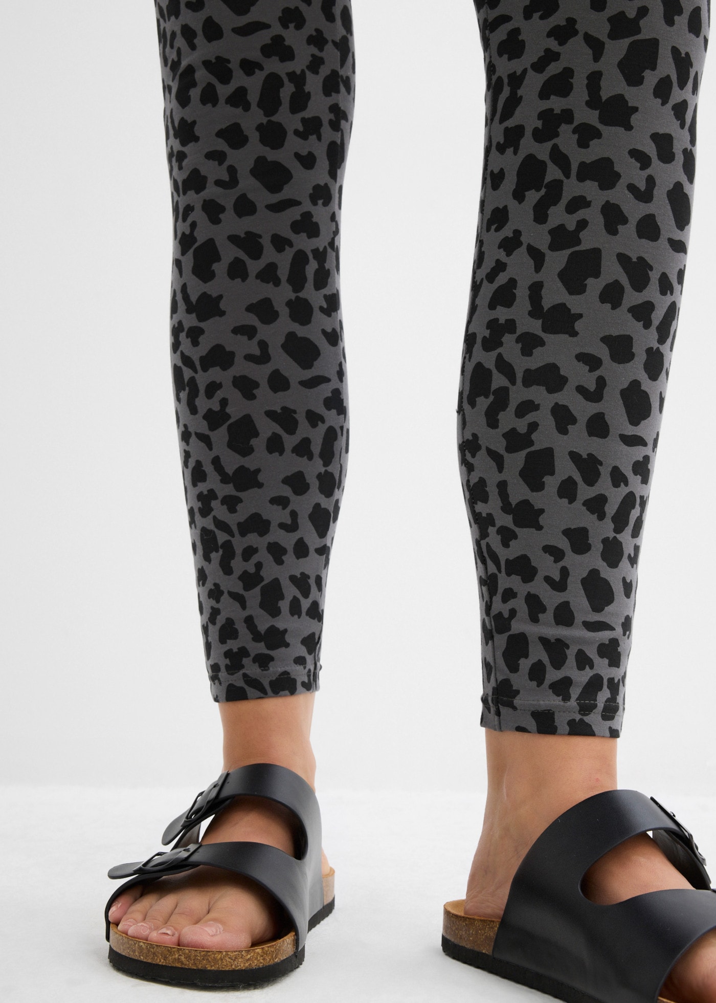 bonprix Umstandsleggings  im praktischen Doppelpack, aus Baumwolle und Elasthan, Skinny Fit