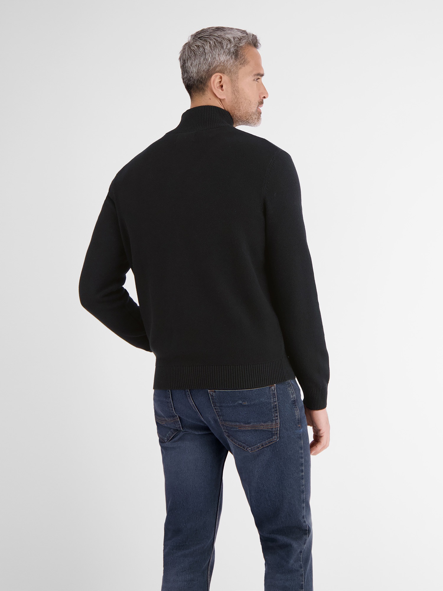 LERROS Strickjacke »LERROS Strickjacke mit Stehkragen«