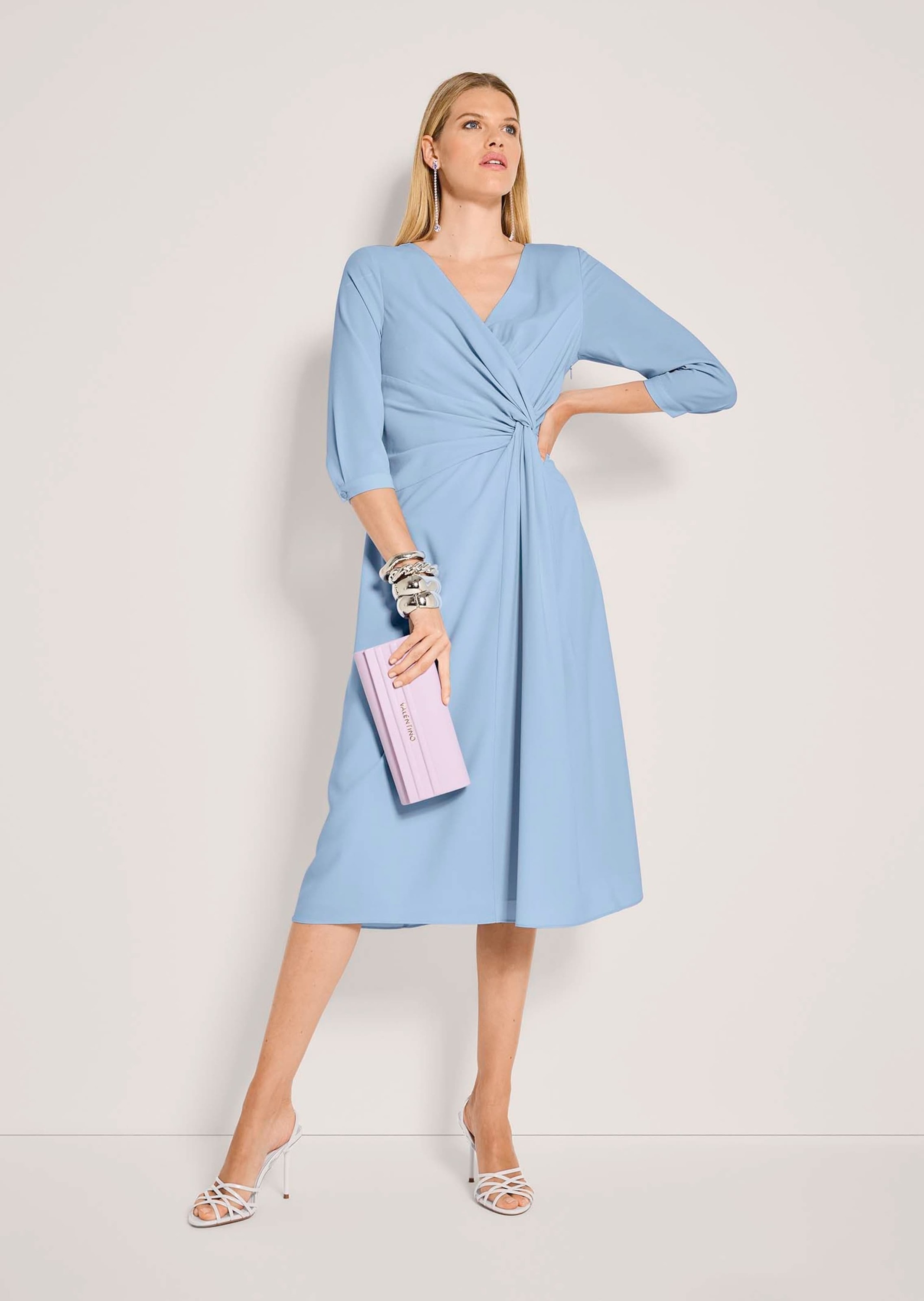 MADELEINE Midikleid »Wickelkleid Midikleid mit eleganter Drapierung«