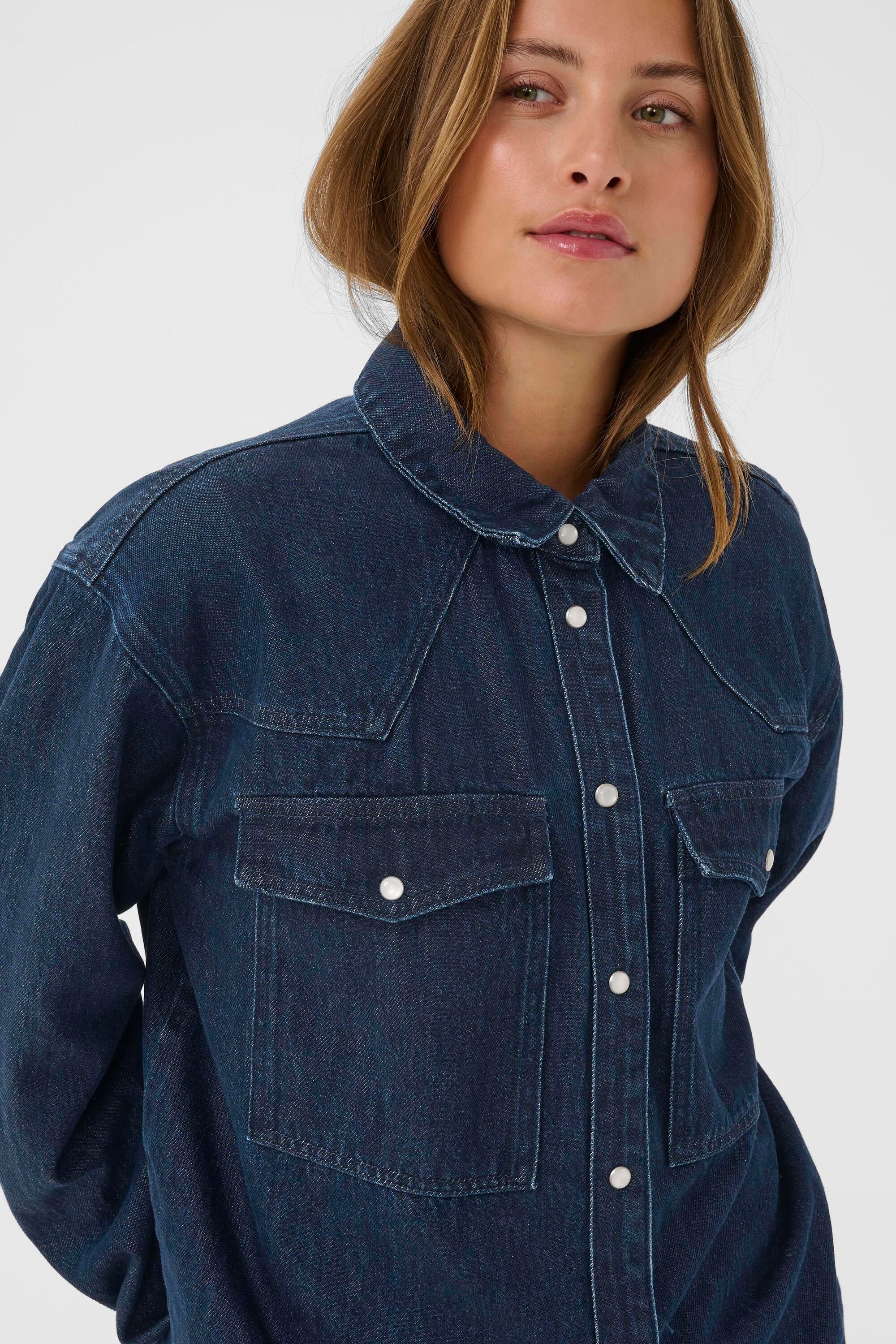 KAFFE Jeansbluse »Jeanshemd KAeloise«