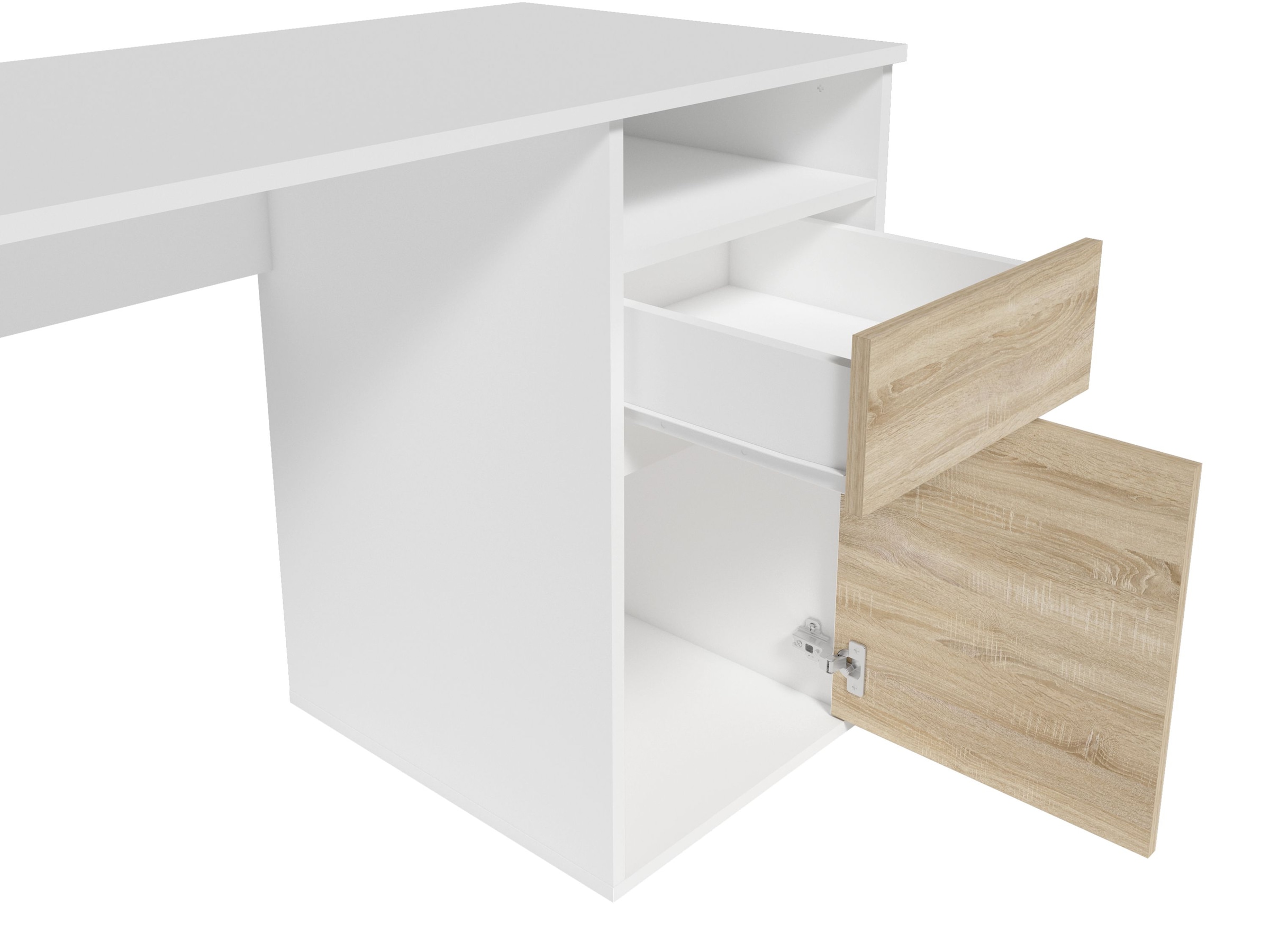 Home affaire Schreibtisch »Tinsley«, mit Schublade, und Tür, Breite 120 x53 cm