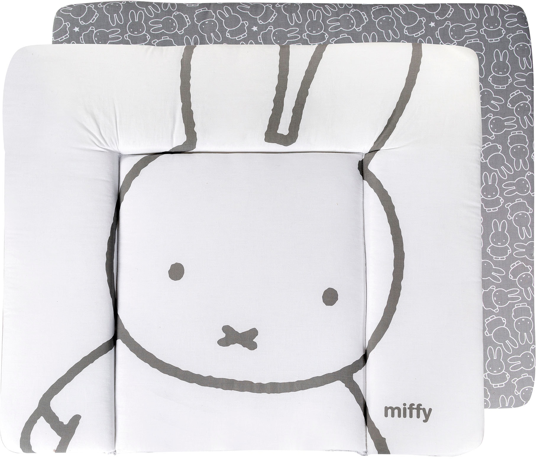 roba® Wickelauflage »miffy® Hase, weiß & grau, 85 x 75 cm«