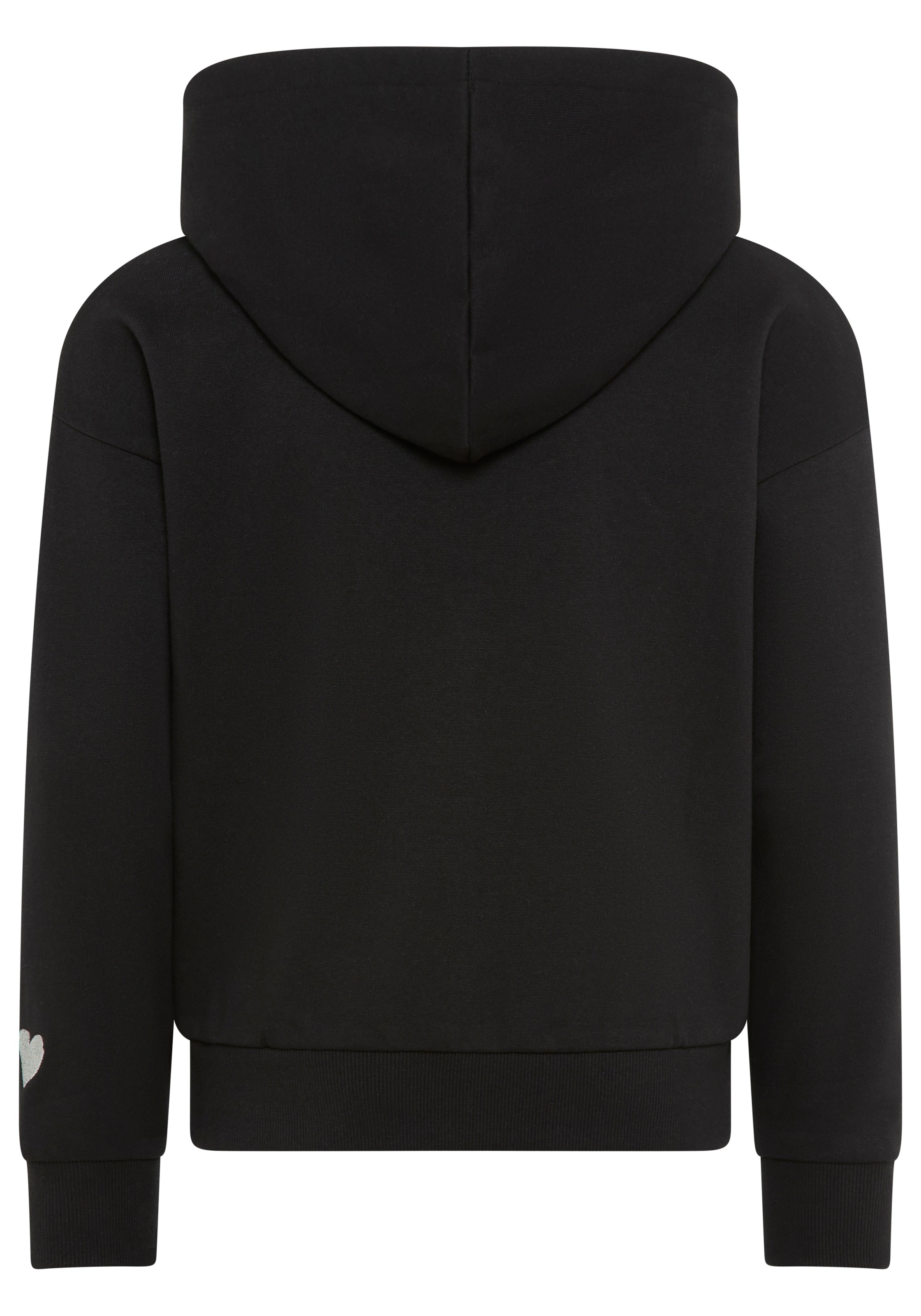 KIDSWORLD Kapuzensweatjacke »Lässige Sweatjacke mit kleinem Logo«, Lockere Form