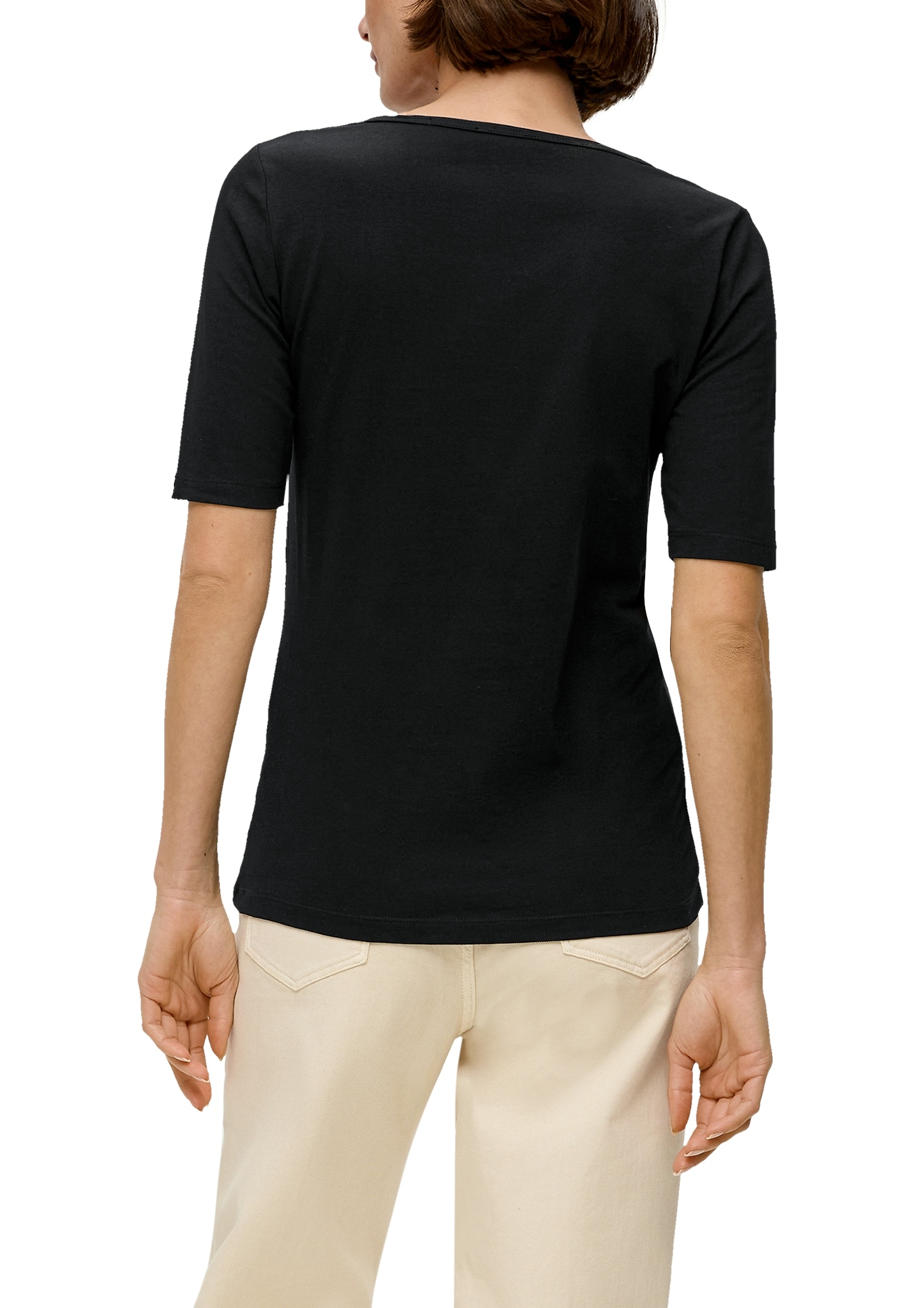 s.Oliver T-Shirt, mit längerem Kurzarm