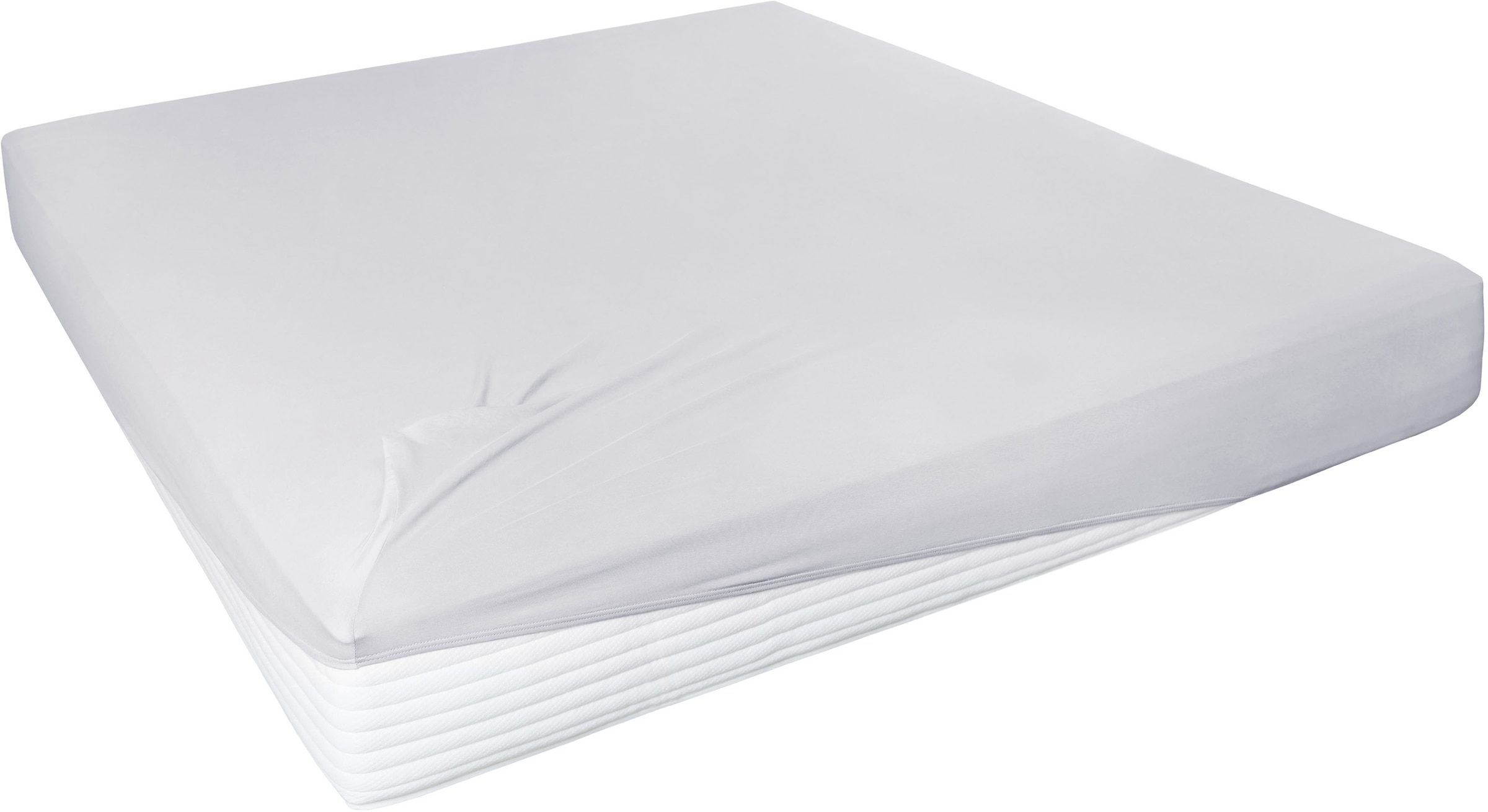 Primera Spannbettlaken »Elasthan-Feinjersey«, PREMIUM, aus 95% gekämmter Baumwolle und 5% Elasthan, bis 28 cm Höhe