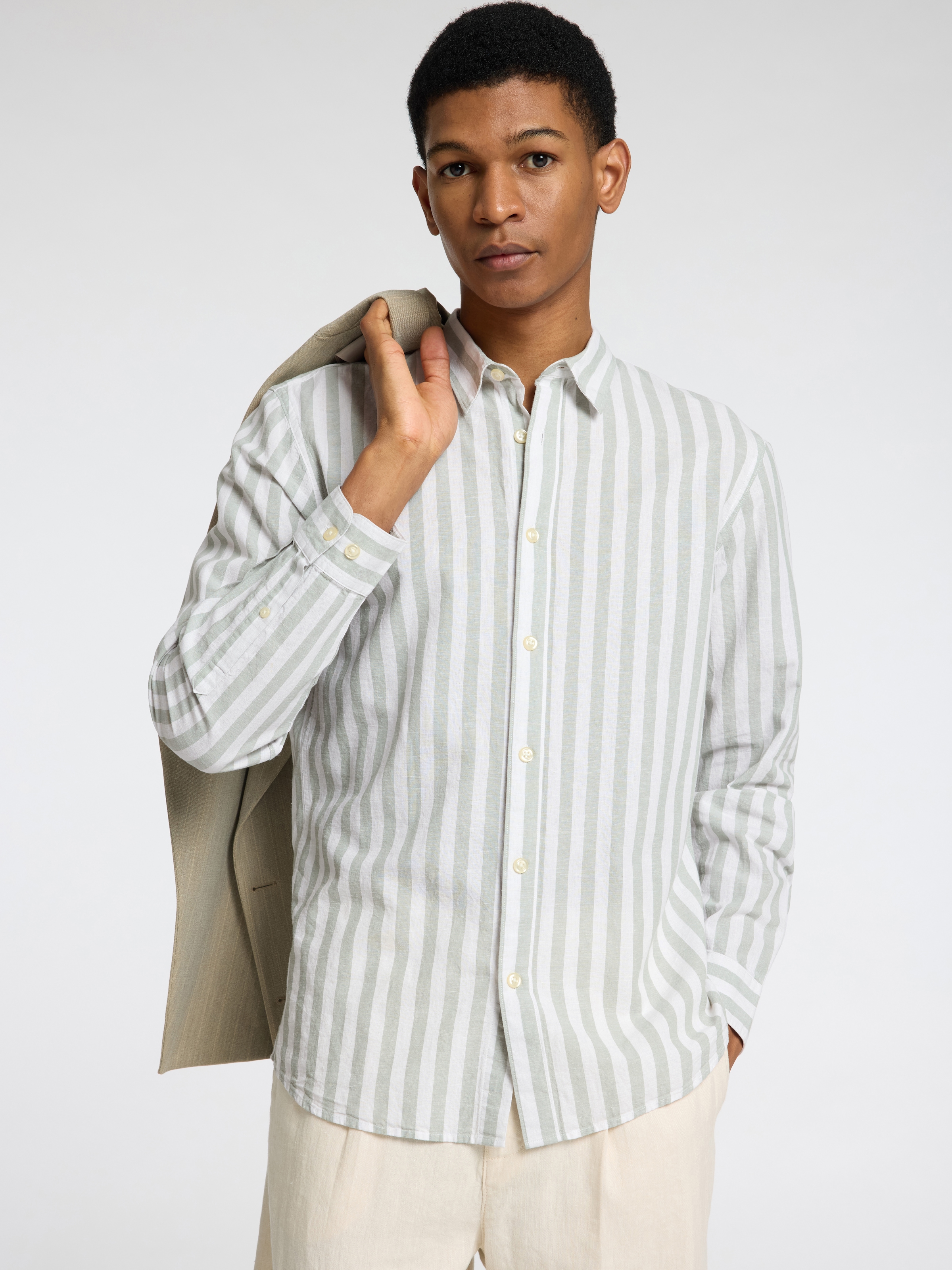 SELECTED HOMME Leinenhemd »NEW-LINEN SHIRT«, unifarben