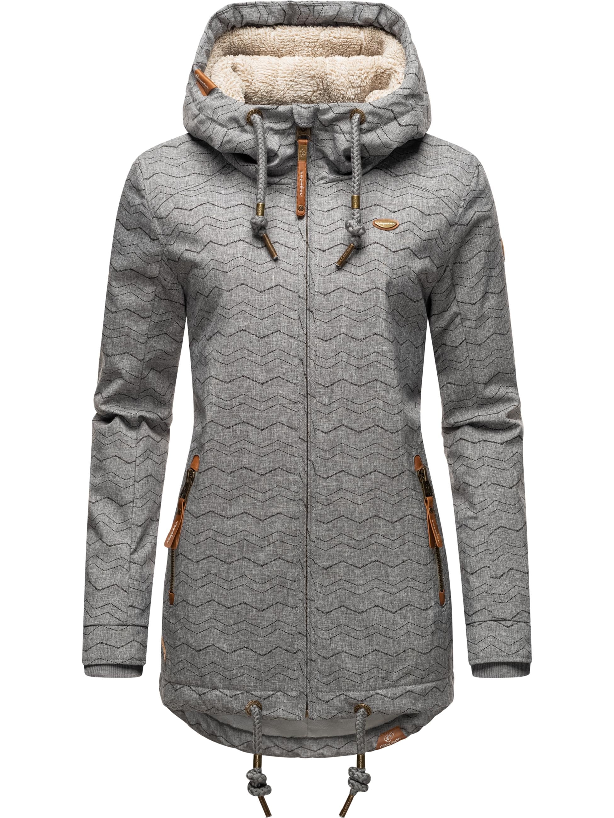 Ragwear Winterjacke »Winterjacke Zuzka Winter«, mit Kapuze, Wasserdichter Winterparka mit Teddyfleece Innenfutter