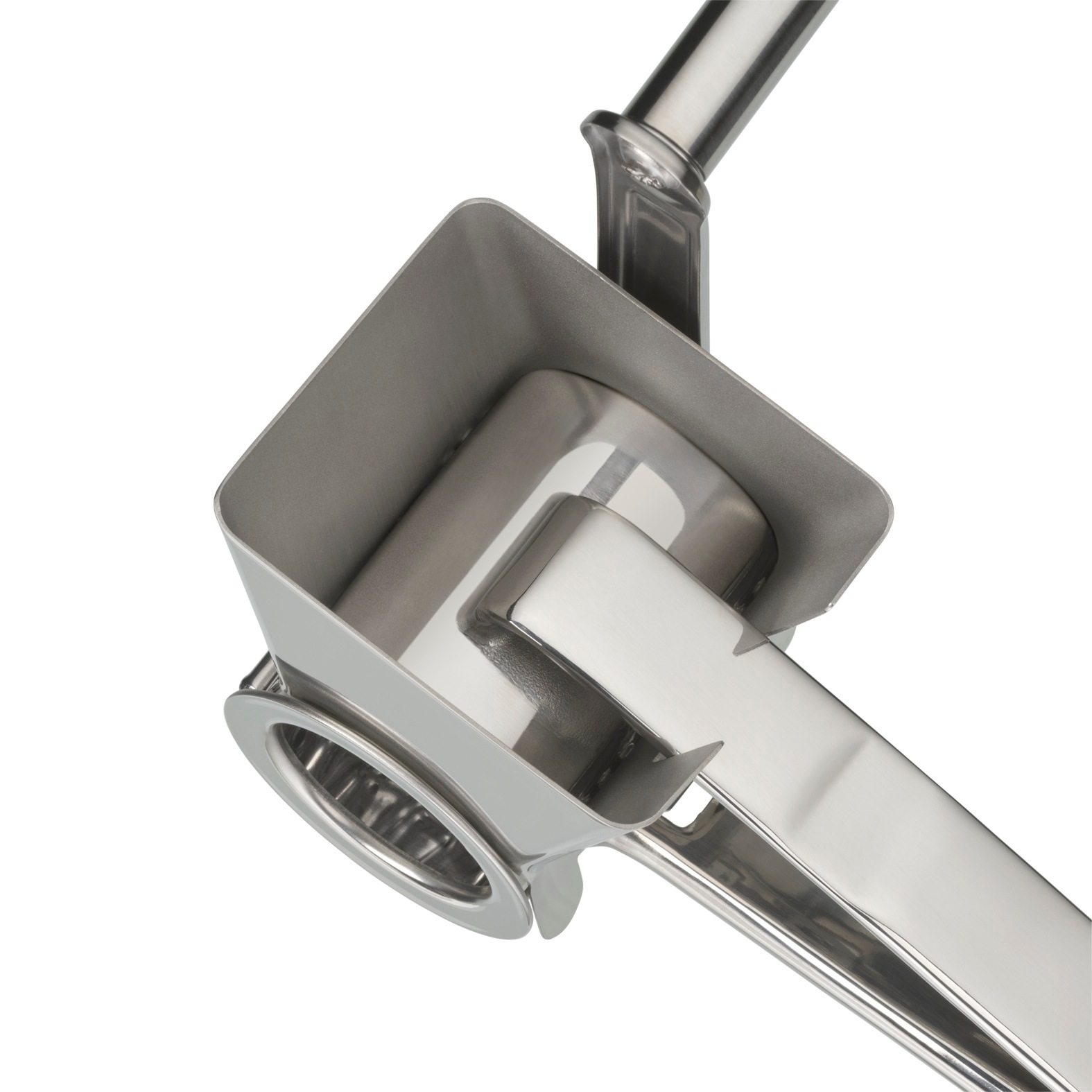 WMF Käsemühle »Gourmet« mit Kurbel, Cromargan Edelstahl, für Parmesan, Nüsse, Schokolade uvm.